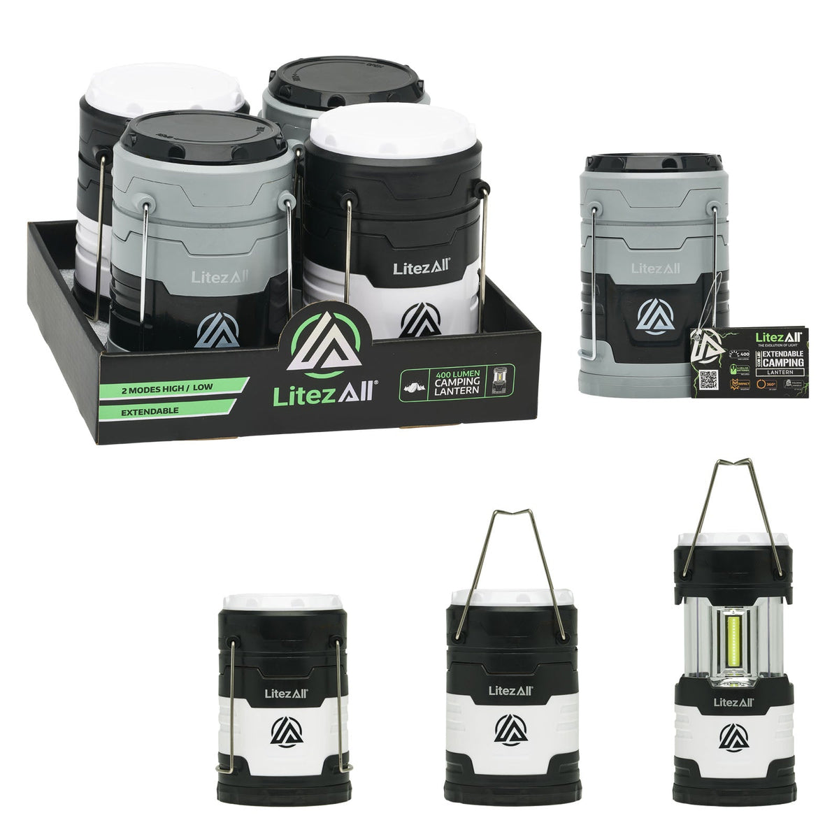 LitezAll® Extendable COB LED Lantern