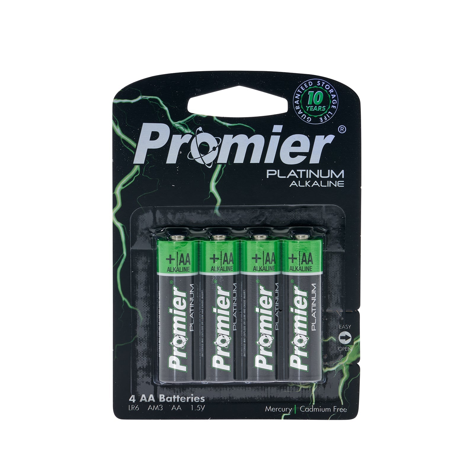 Promier® AA Platinum Alkaline Battery 4 Pack