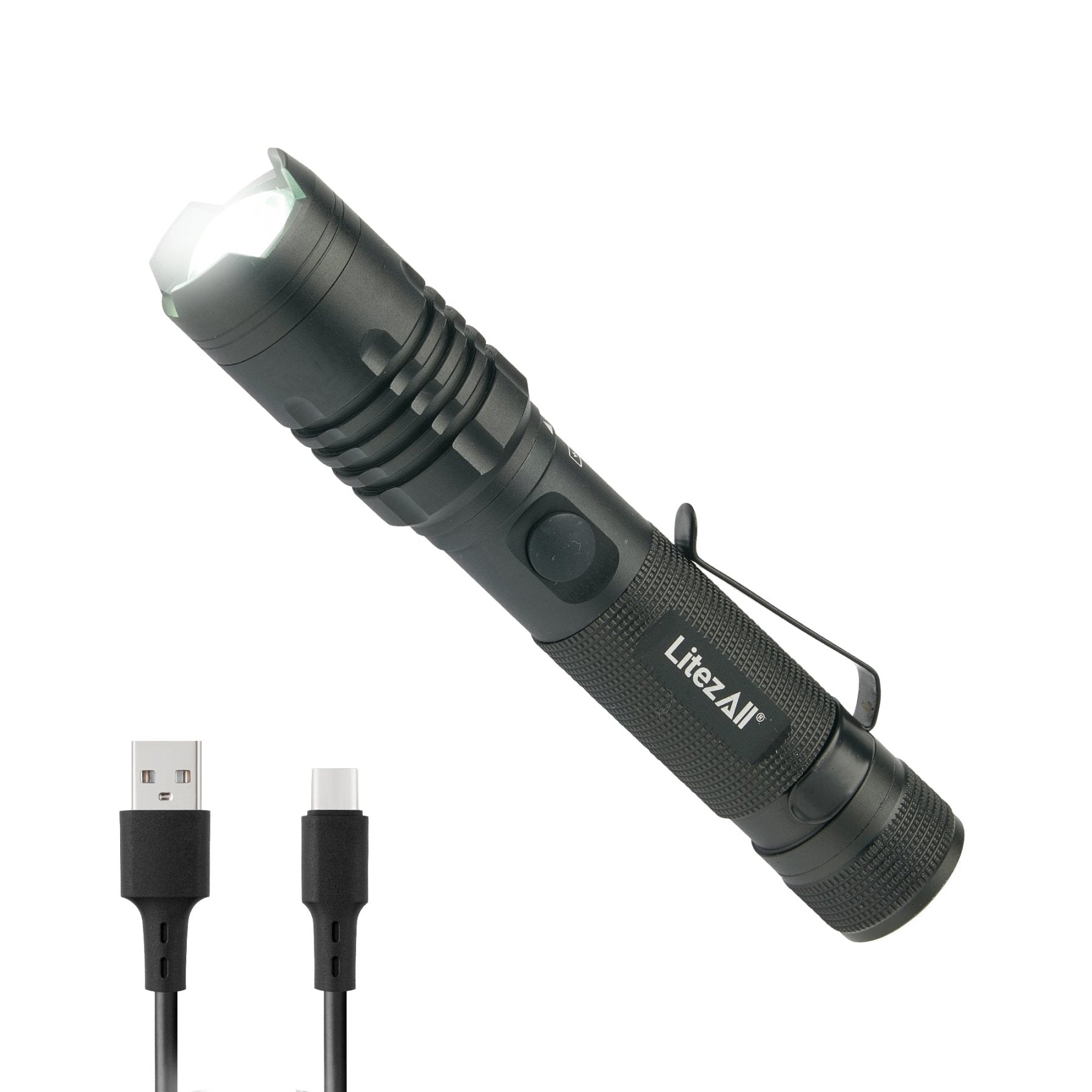 LitezAll® 1000 Lumen Rechargeable Tactical Flashlight - LitezAll - Tactical Flashlights - 2