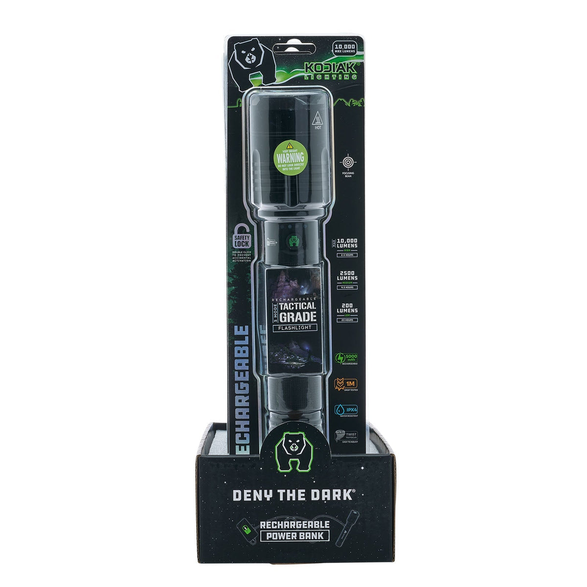 Kodiak® Kiran® 10,000 Lumen Tactical Flashlight