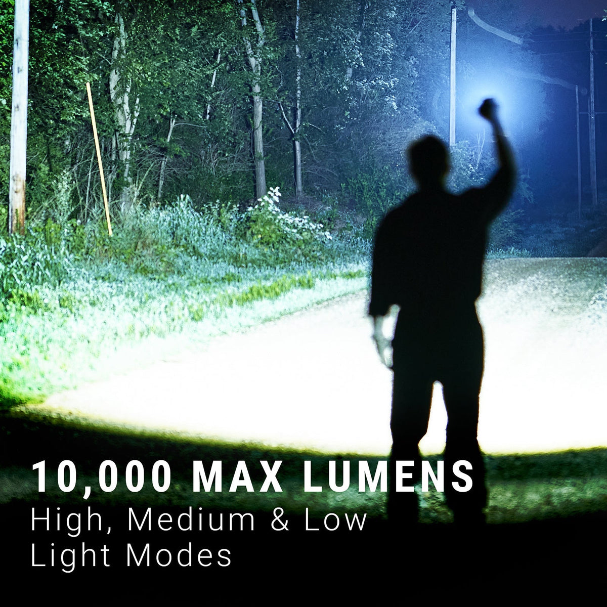 Kodiak® Kiran® 10,000 Lumen Tactical Flashlight