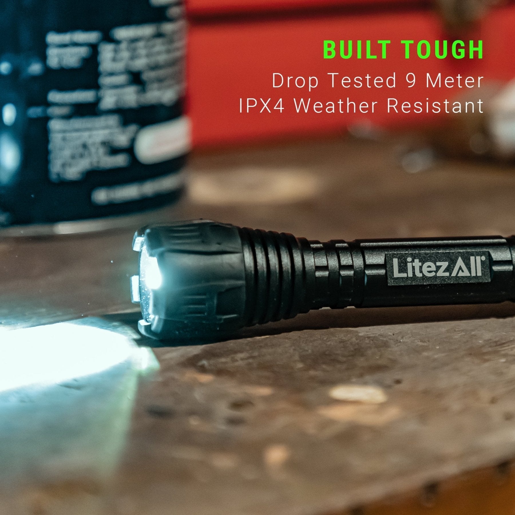 LitezAll® Nearly Invincible® 300 Lumen Tactical Flashlight - LitezAll - 6