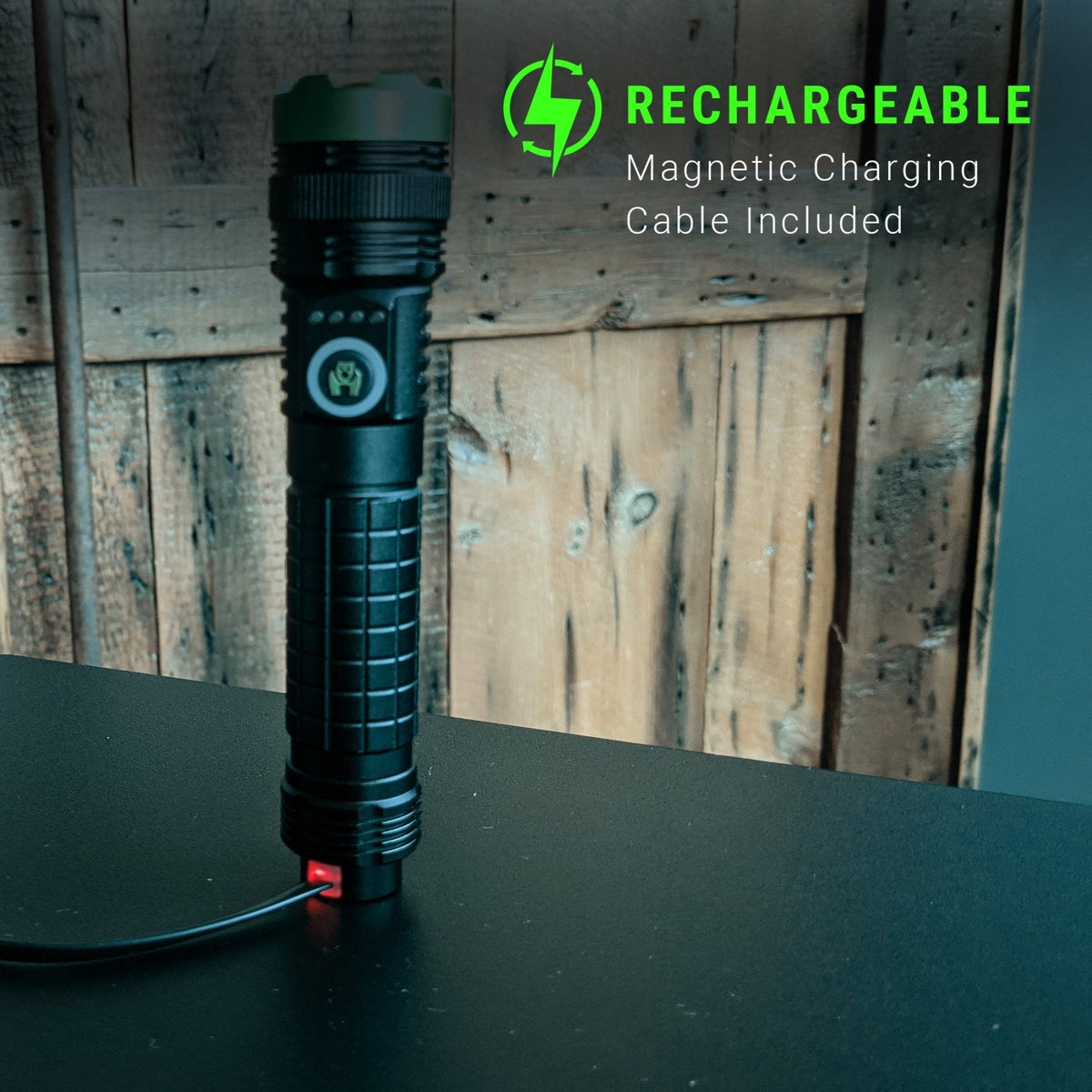 Kodiak® Kram 1000 Lumen Rechargeable Tactical Flashlight with Magnetic Charging - LitezAll - 7