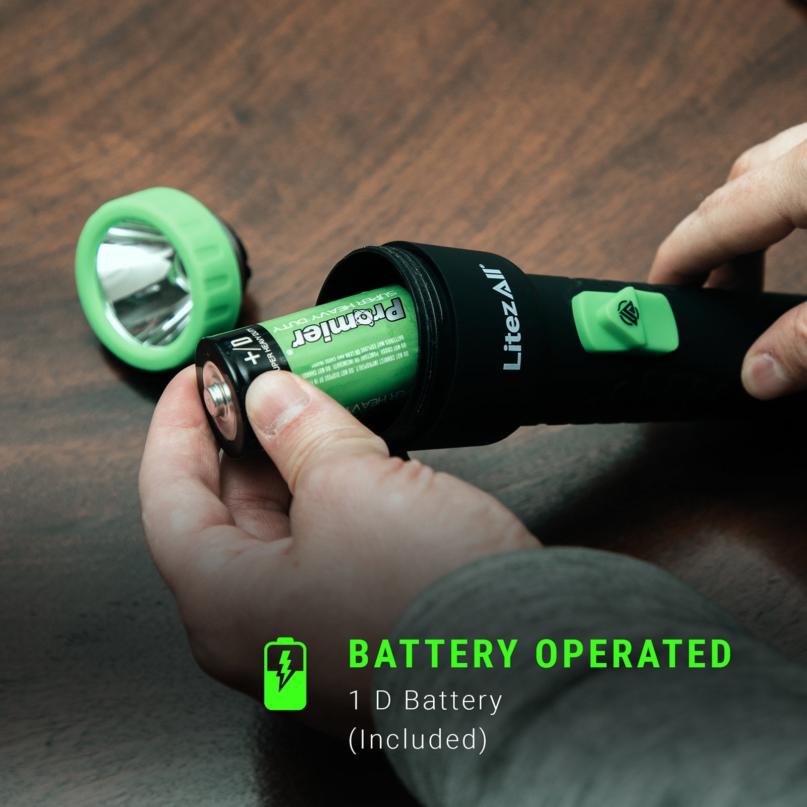 LitezAll® Everyday Flashlight with D Battery - LitezAll - 7