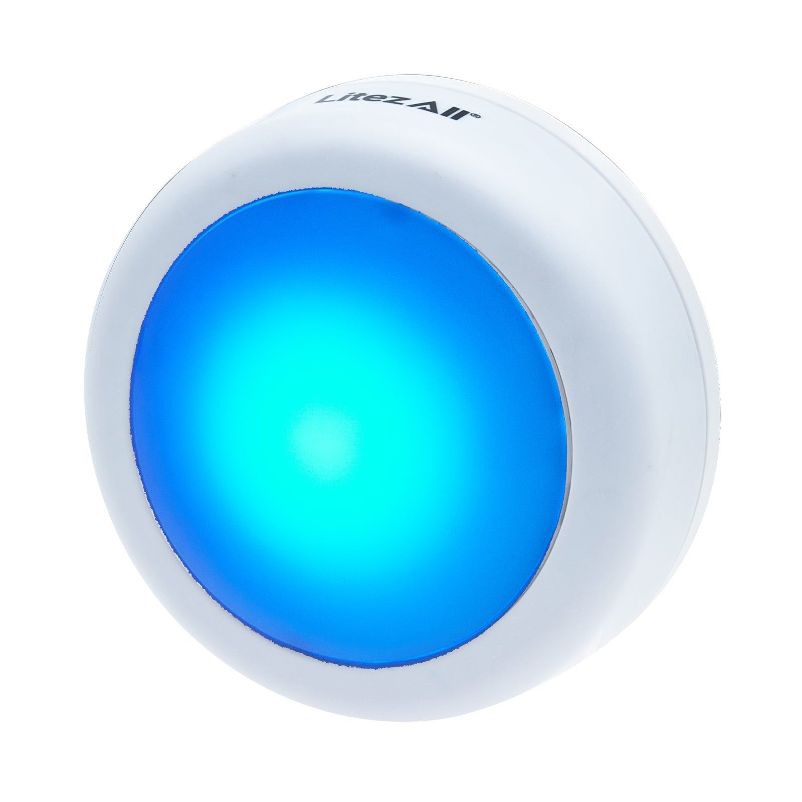 LitezAll® Remote Control RGB Puck Lights 3 Pack