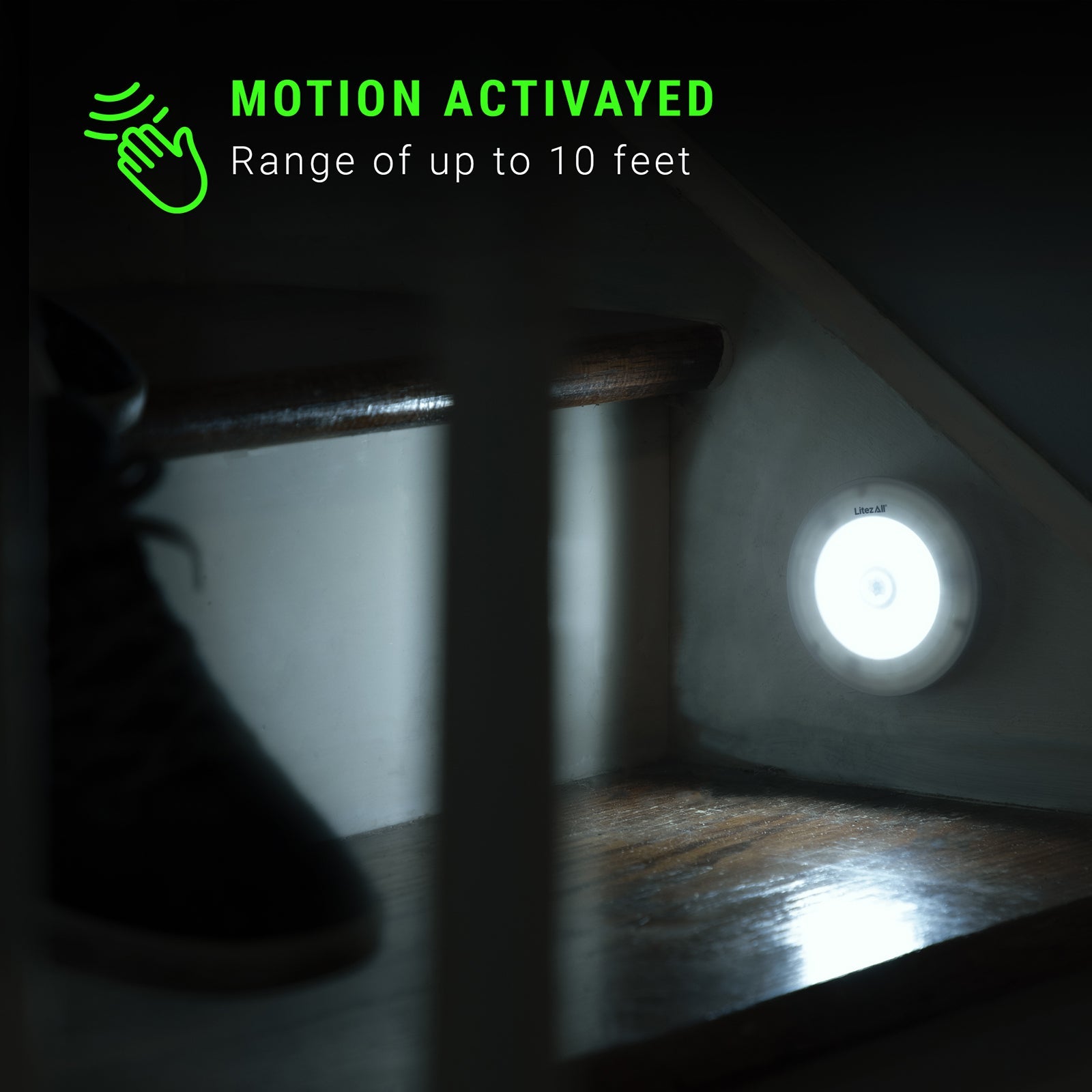 LitezAll® Motion Activated Puck Light Battery Powered - LitezAll - Wireless Lighting Solutions - 3