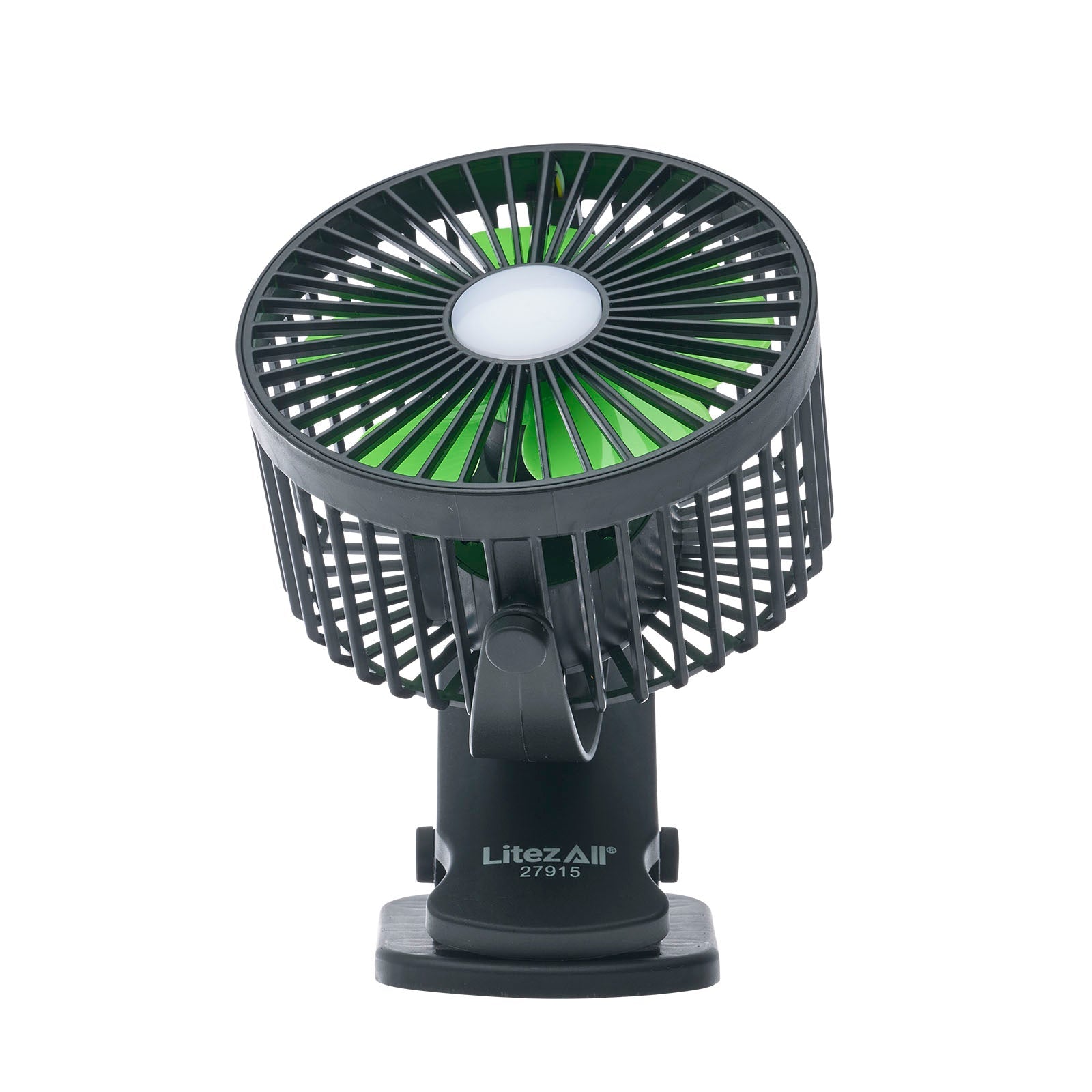 LitezAll® Rechargeable Clip On Fan with Light