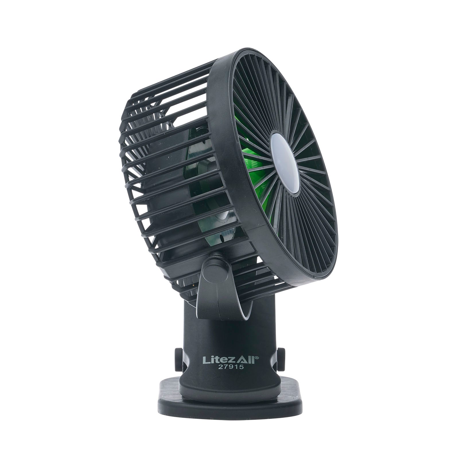 LitezAll® Rechargeable Clip On Fan with Light