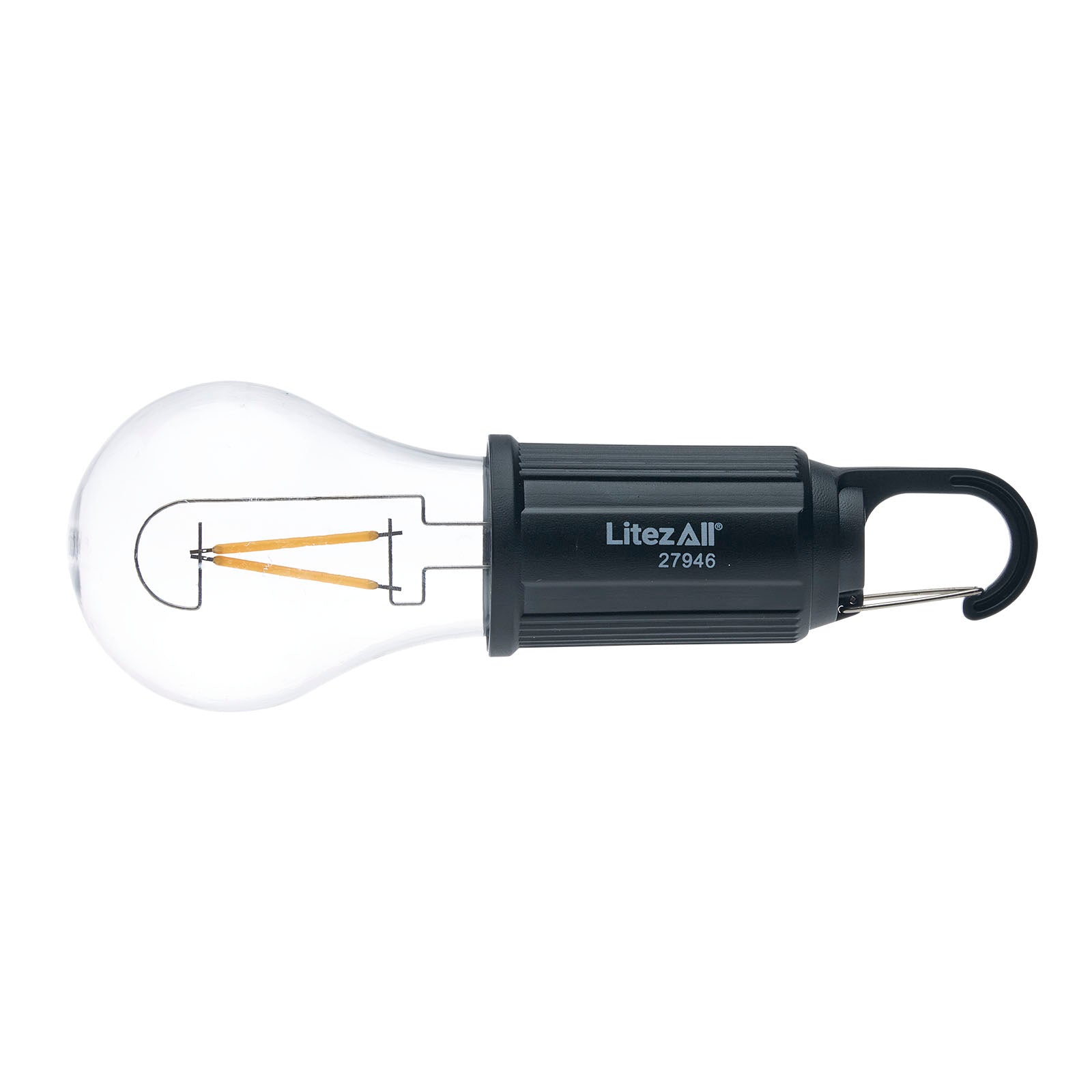 LitezAll® Rechargeable Warm White Bulb with Carabiner