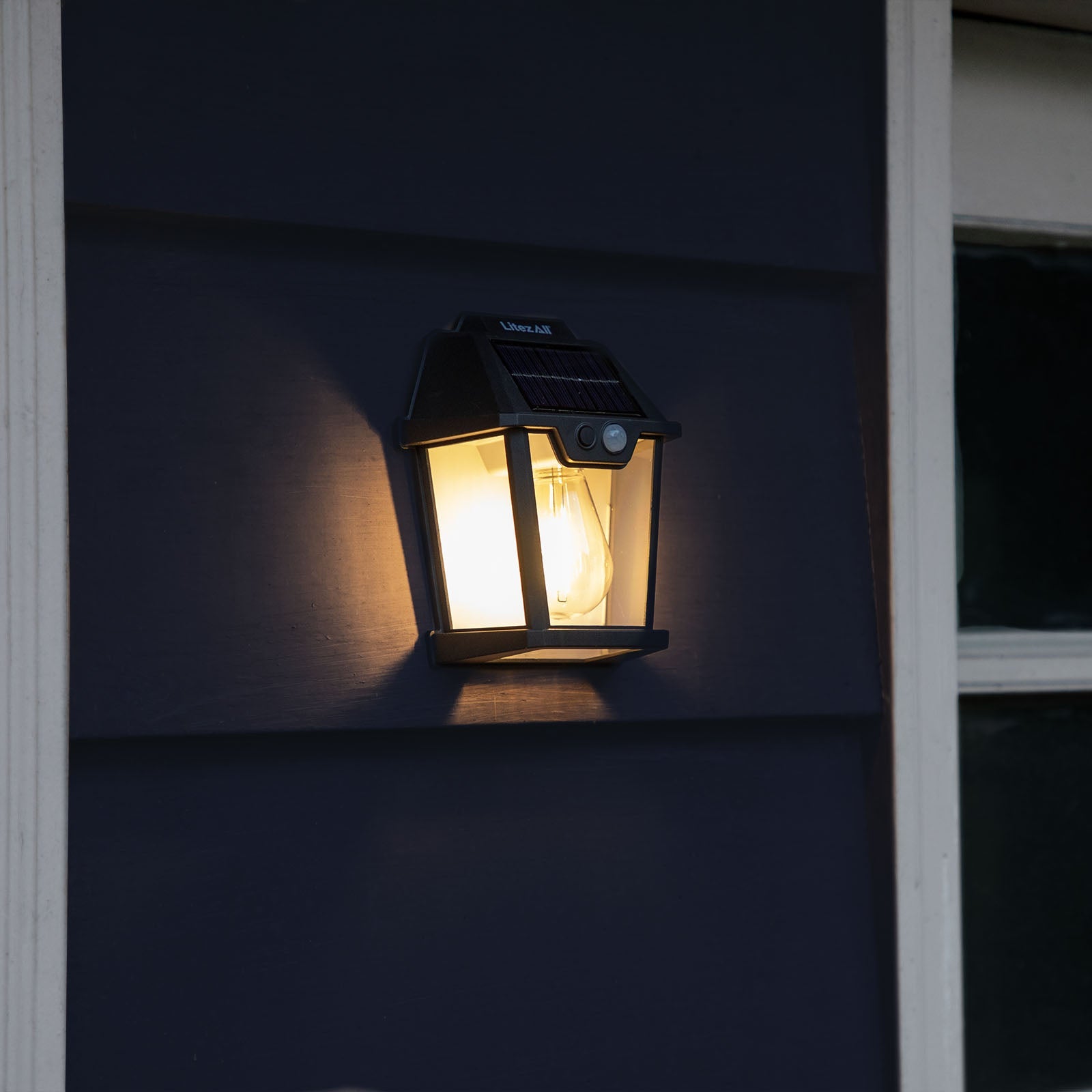 LitezAll® Motion Activated Solar Powered Wall Lamp