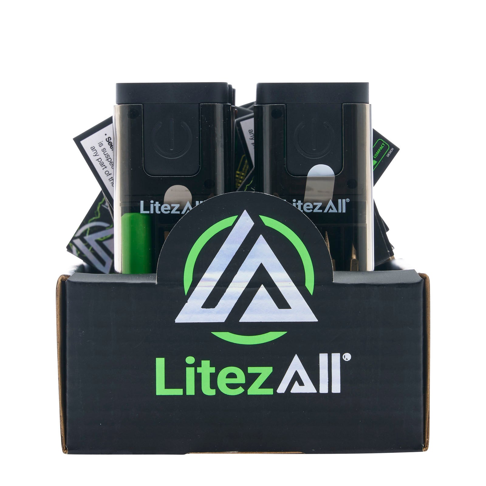LitezAll® Compact Screwdriver Set with Integrated Flashlight
