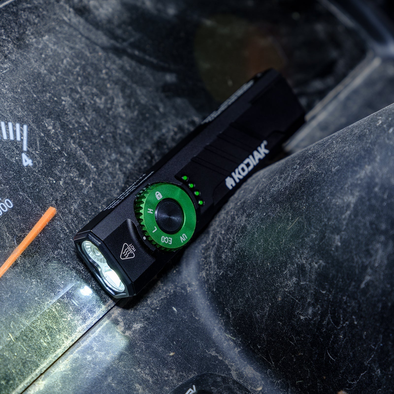 Kodiak® 1,200 Lumen Krux Rechargeable EDC Torch with UV & Laser