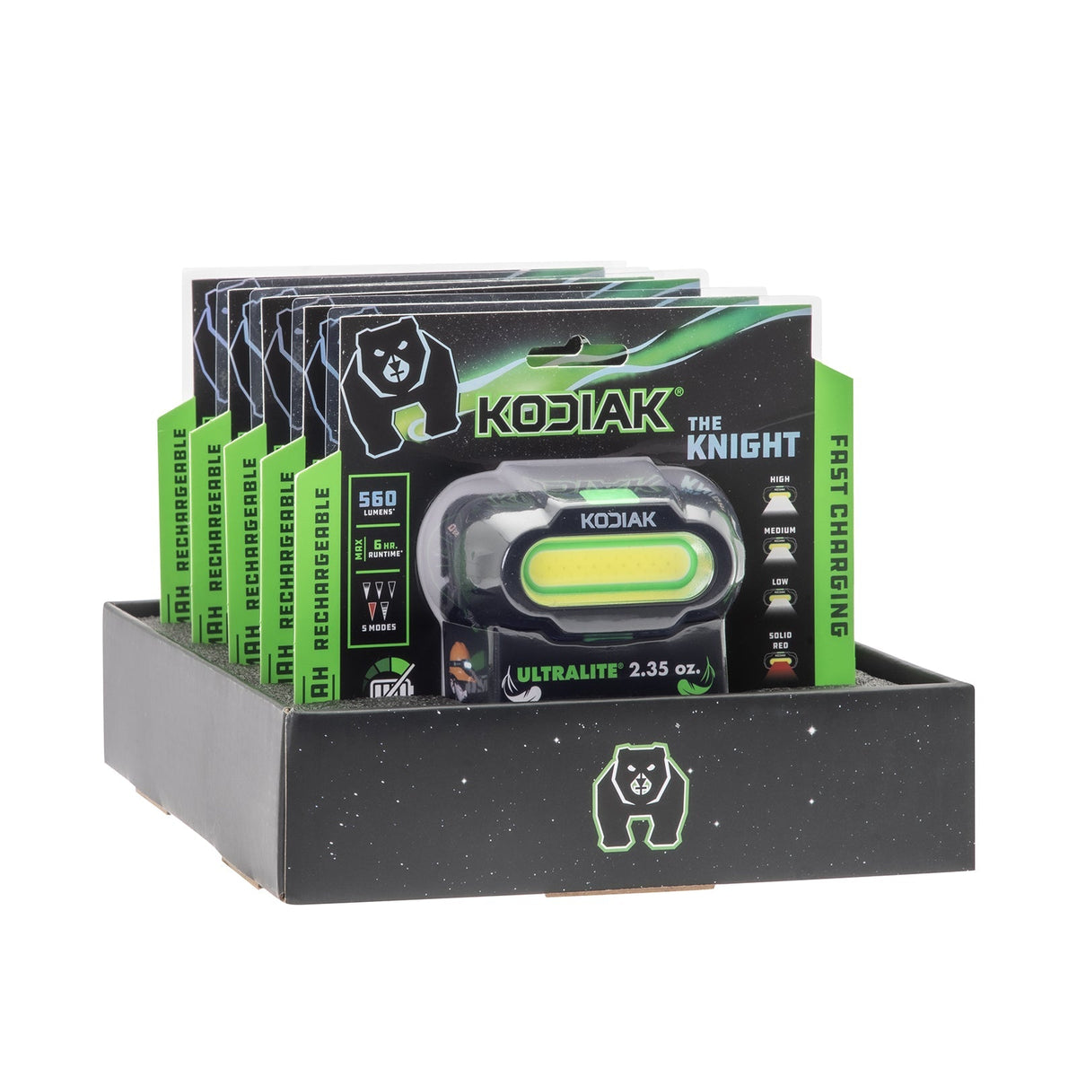 Kodiak® Knight Rechargeable 560 Lumen 5 Mode Headlamp