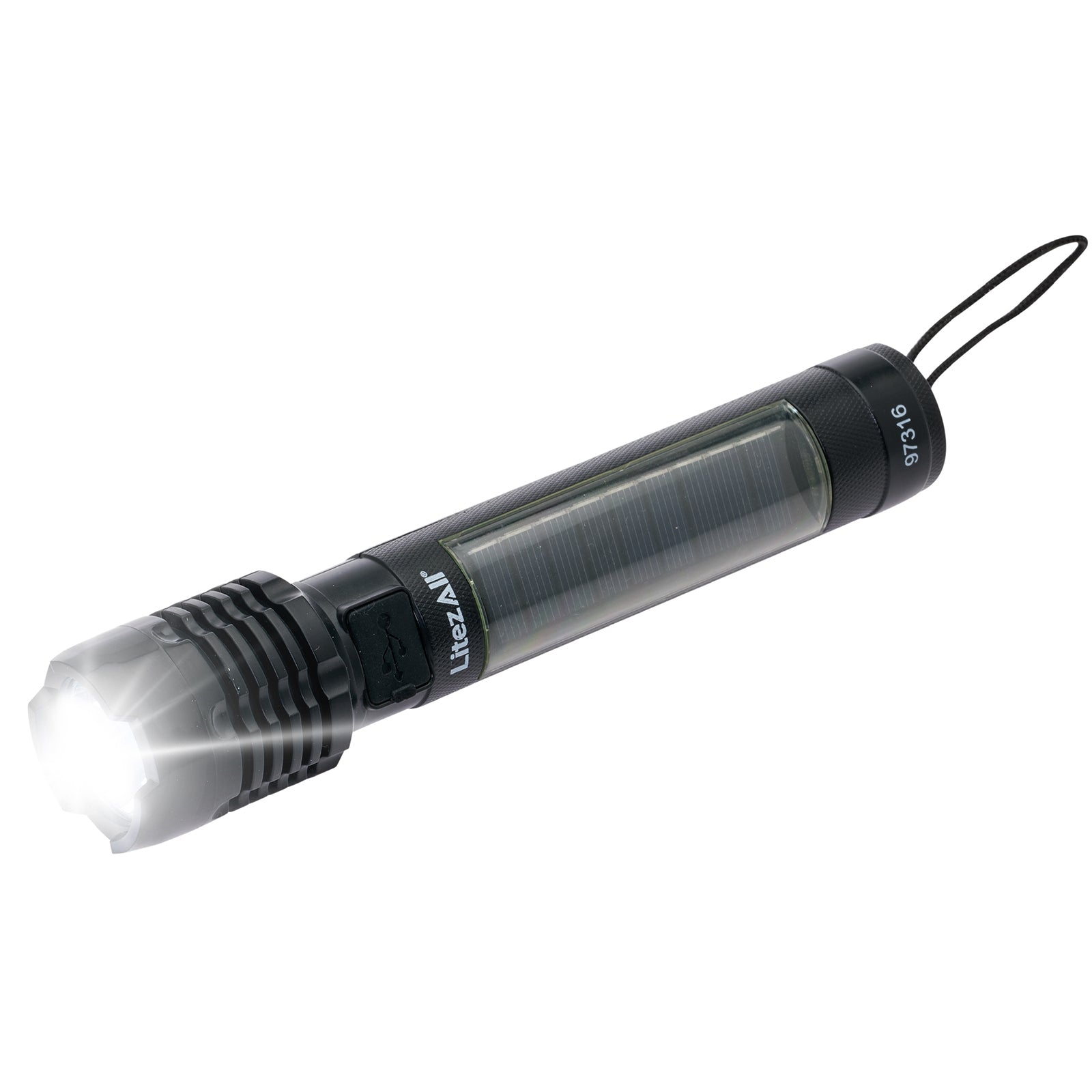 LitezAll® Bask Solar Powered & USB Rechargeable Flashlight - LitezAll - 2