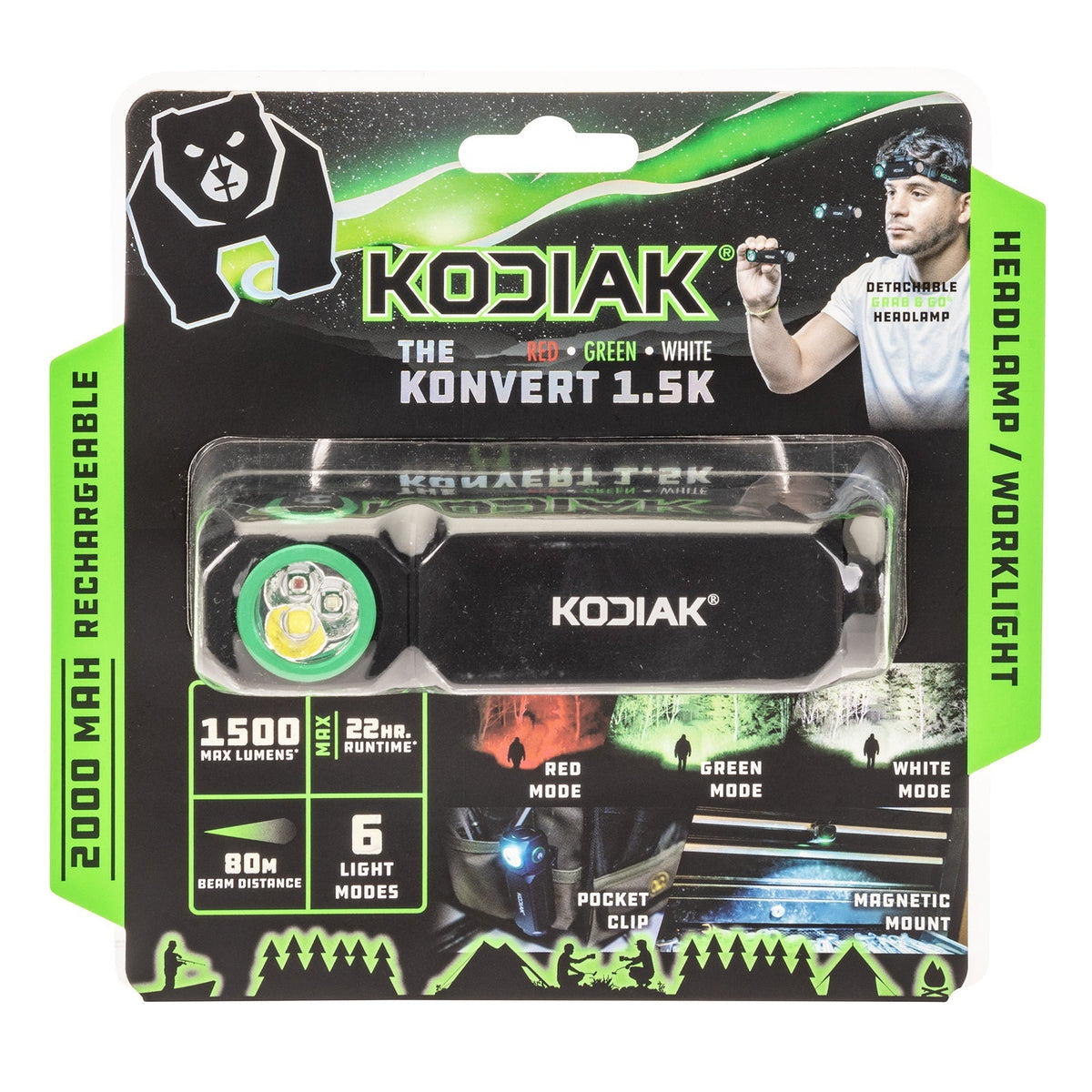 Kodiak® Konvert 1.5K RGW Headlamp