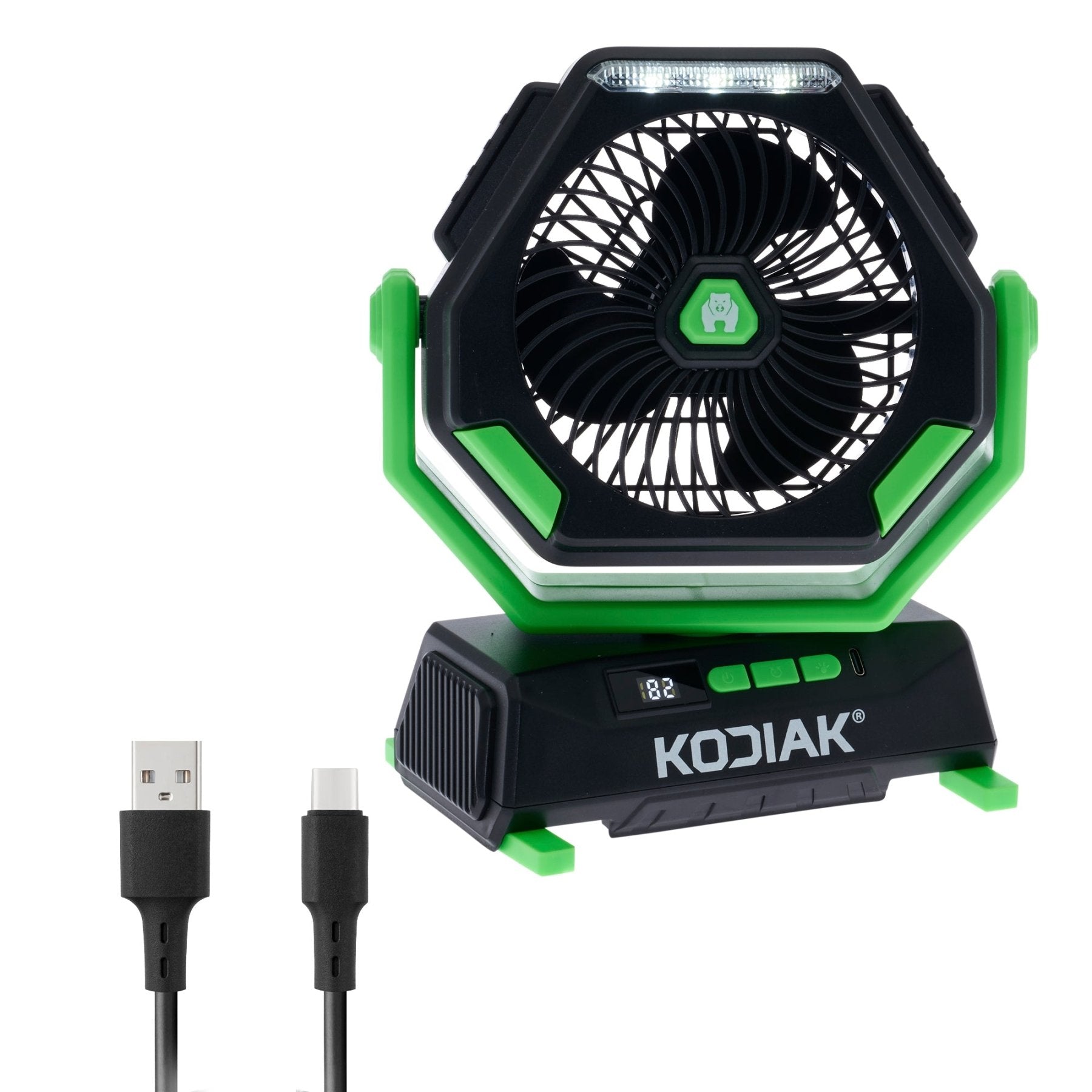 Kodiak® Kona Oscillating Fan + Light - LitezAll - 2