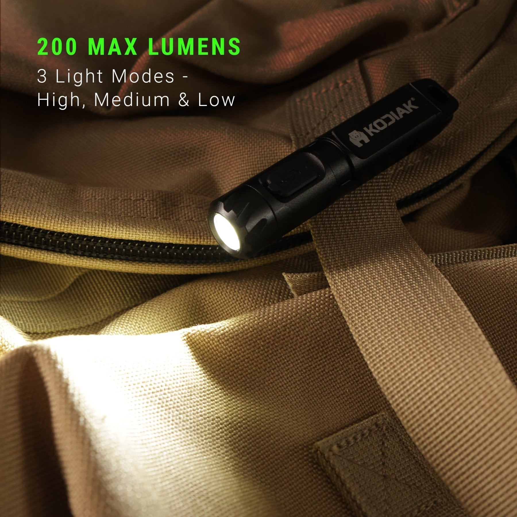 Kodiak® Keychain Flashlight with Clip - LitezAll - Keychain Lights - 38