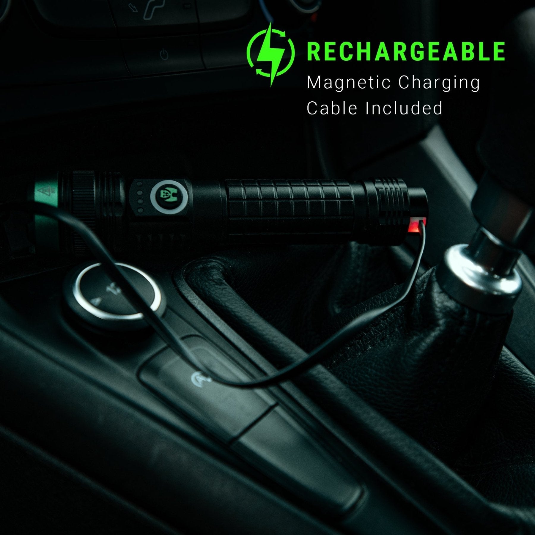 Kodiak® 2000 Lumen Rechargeable Tactical Flashlight with Magnetic Charging - LitezAll - Tactical Flashlights - 4
