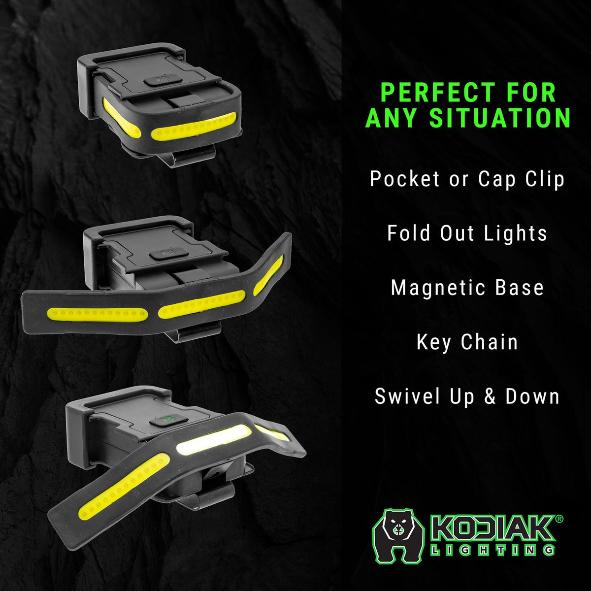 Kodiak® Klipper Rechargeable 200 Lumen Cap Light - LitezAll - Headlamps - 8