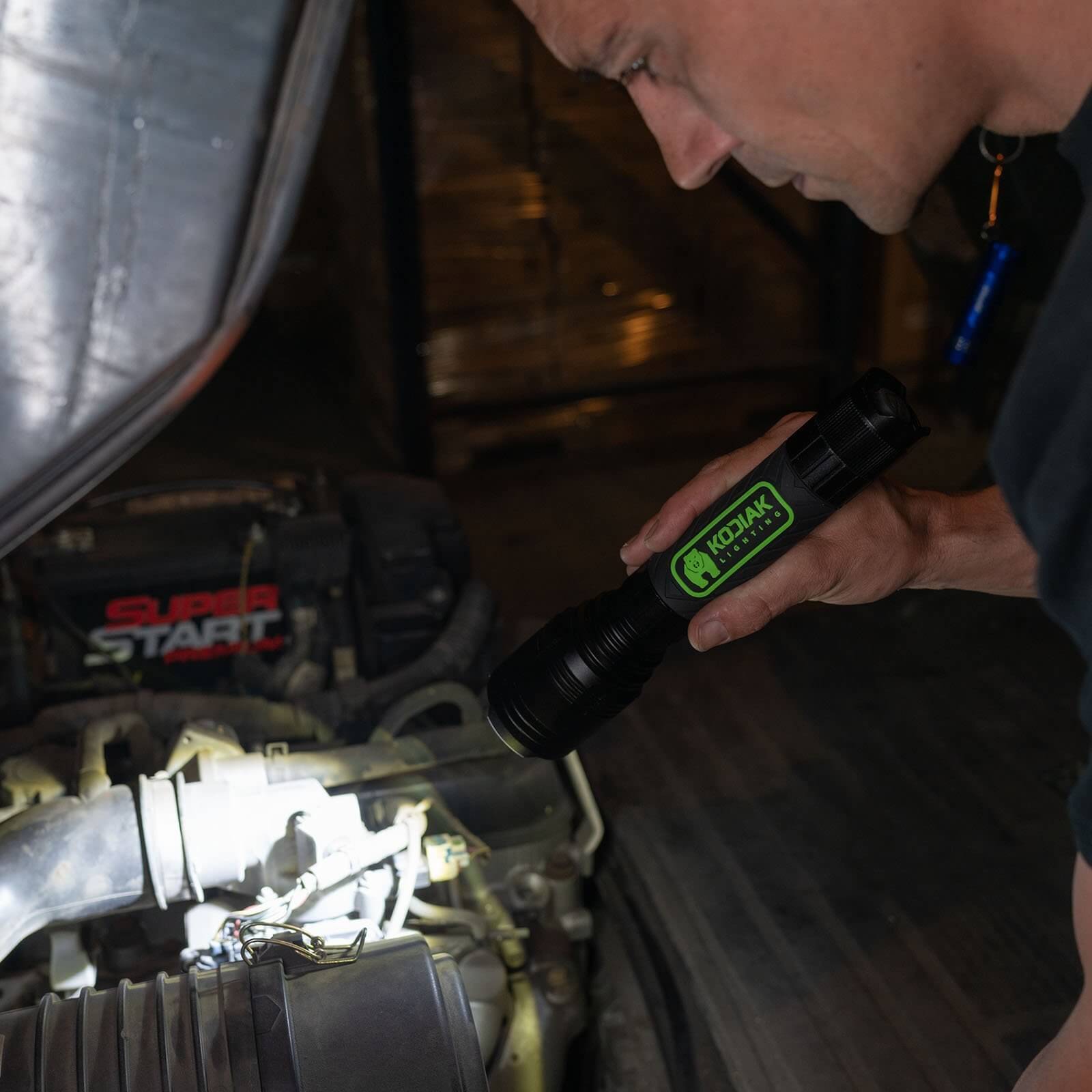 Kodiak® 3500 Lumen Rubber Grip Tactical Flashlight