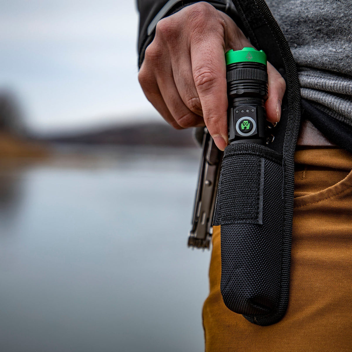 Kodiak® 2000 Lumen Rechargeable Tactical Flashlight with Magnetic Charging