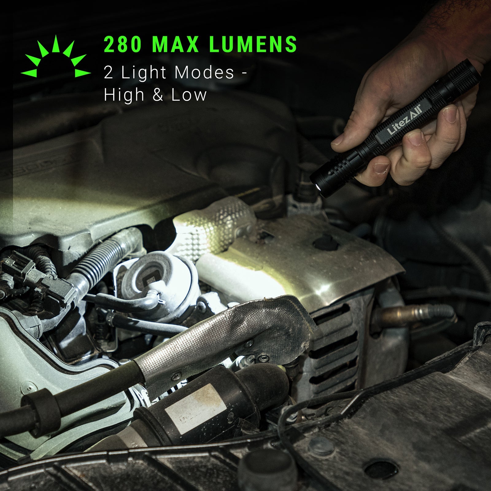 LitezAll® 280 Lumen Tactical Flashlight - LitezAll - 3