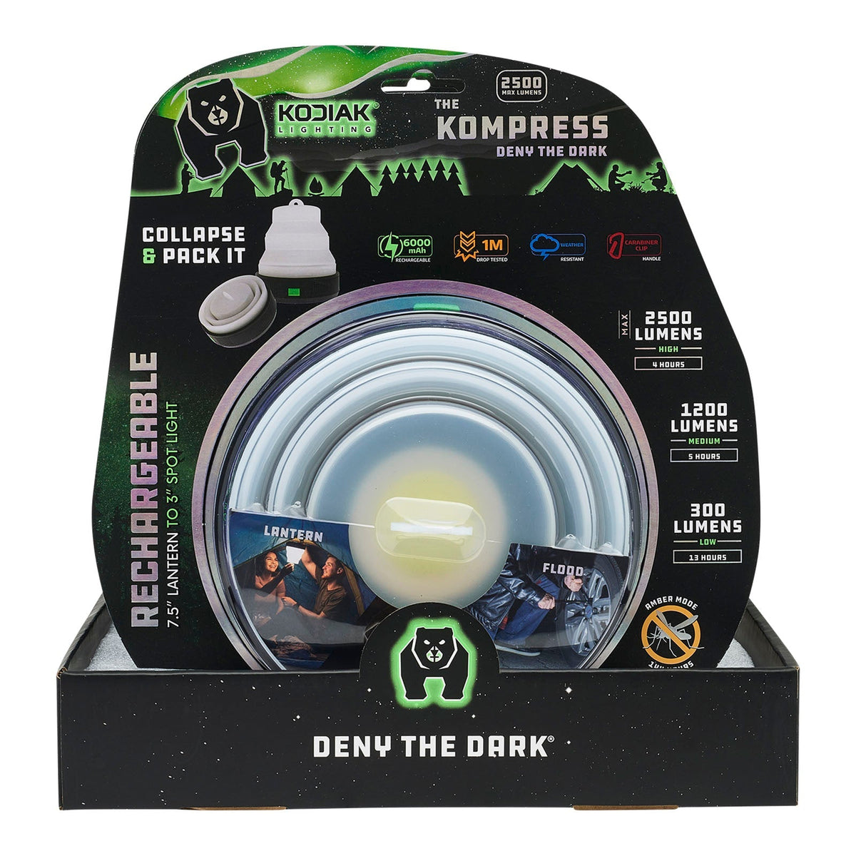 Kodiak® Kompress® Rechargeable Pop Up Lantern