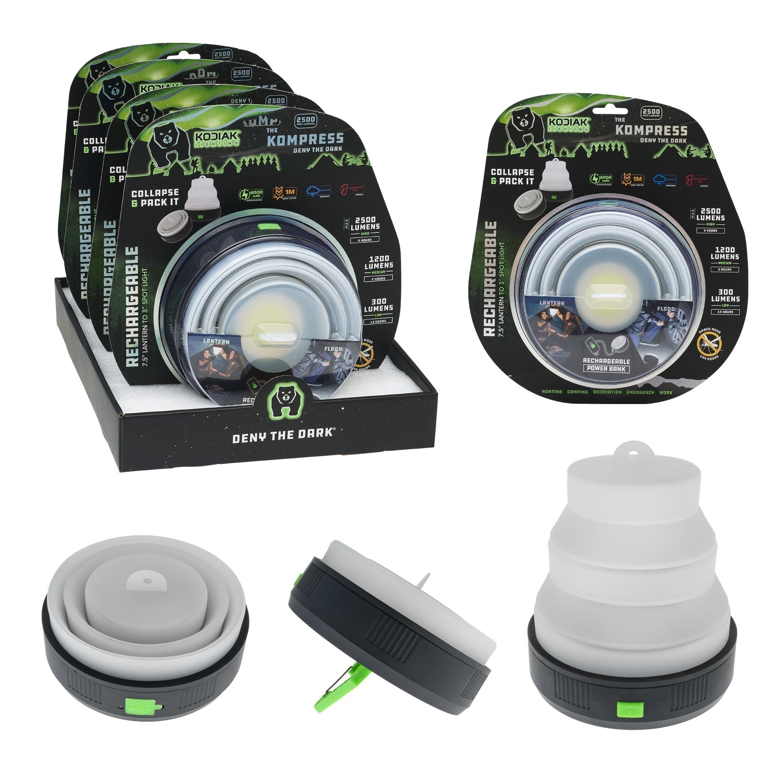 Kodiak® Kompress® Rechargeable Pop Up Lantern