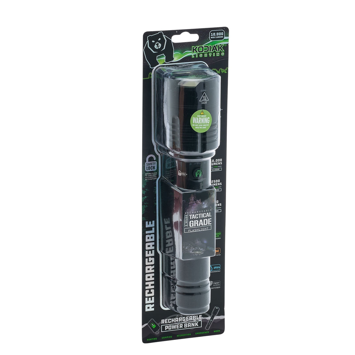 Kodiak® Kiran® 10,000 Lumen Tactical Flashlight