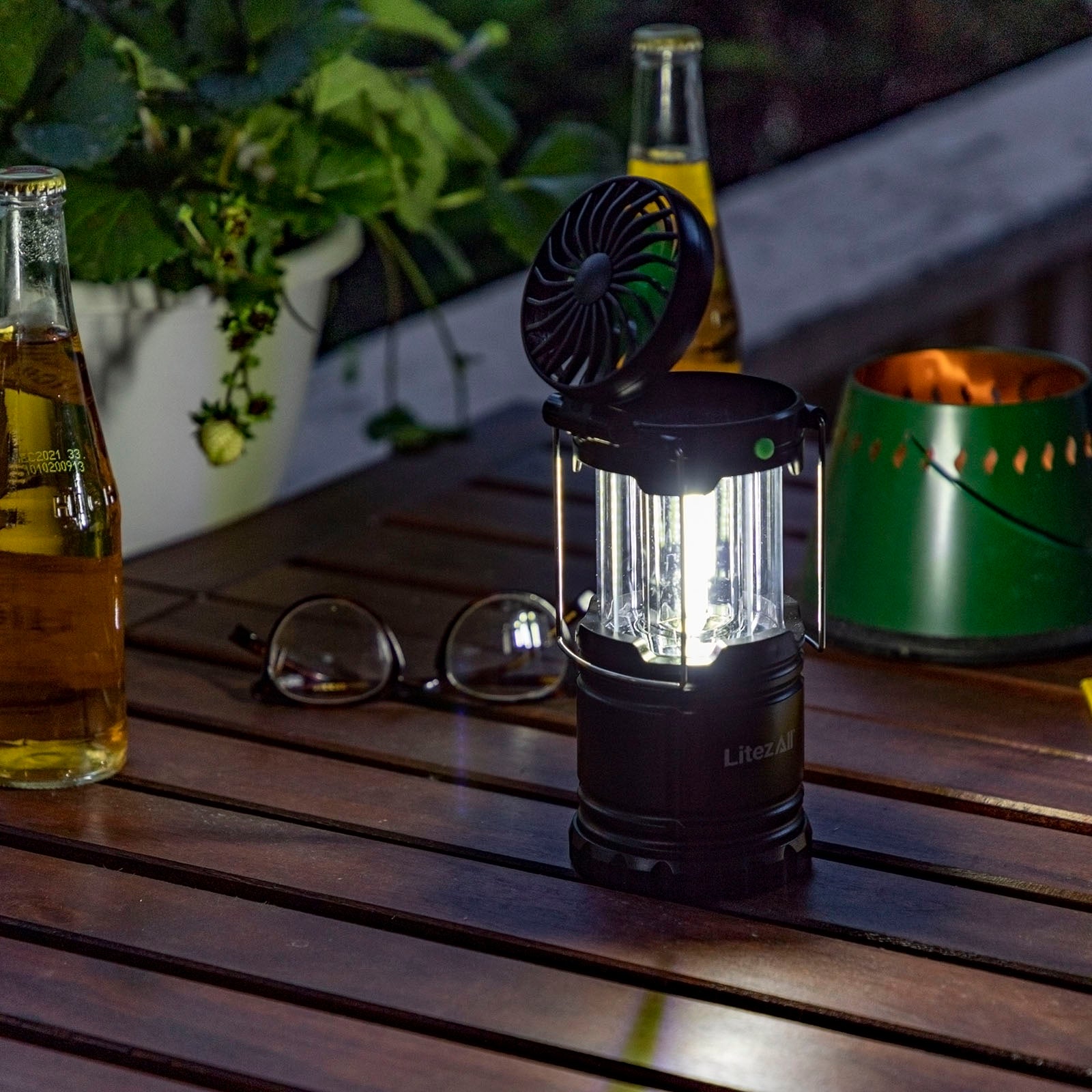 LitezAll Pull Up Lantern with Built-In Fan - LitezAll - Lanterns - 6