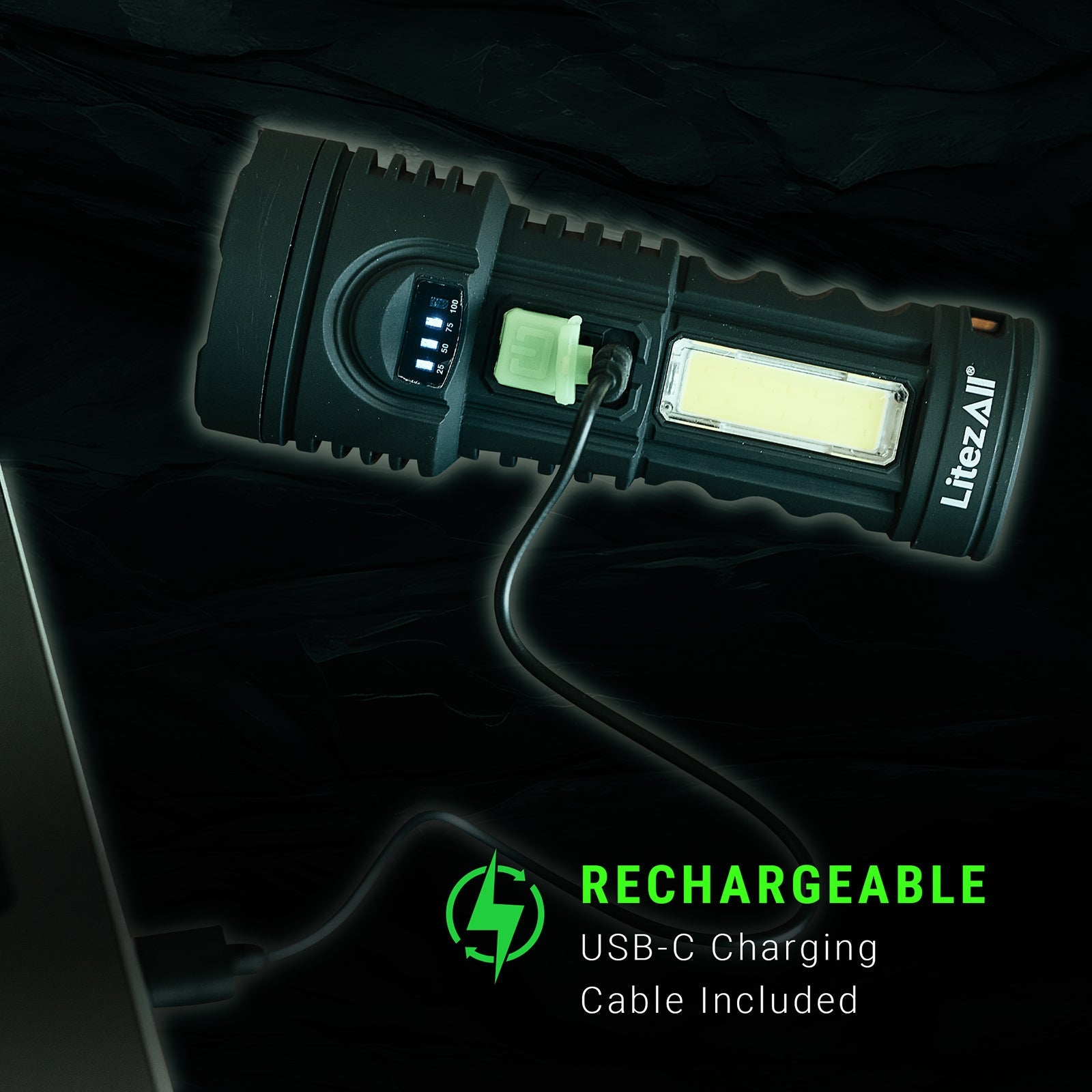 LitezAll® Rechargeable Ultac OG Soft Touch Flashlight - LitezAll - Flashlights - 7
