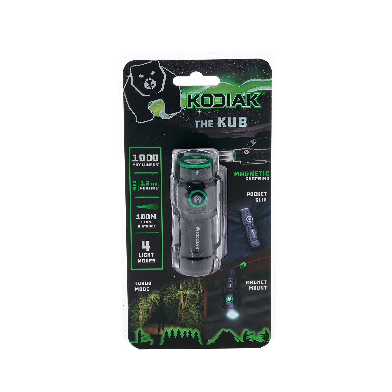 Kodiak® KUB Rechargeable Compact Flashlight 1000 Lumens