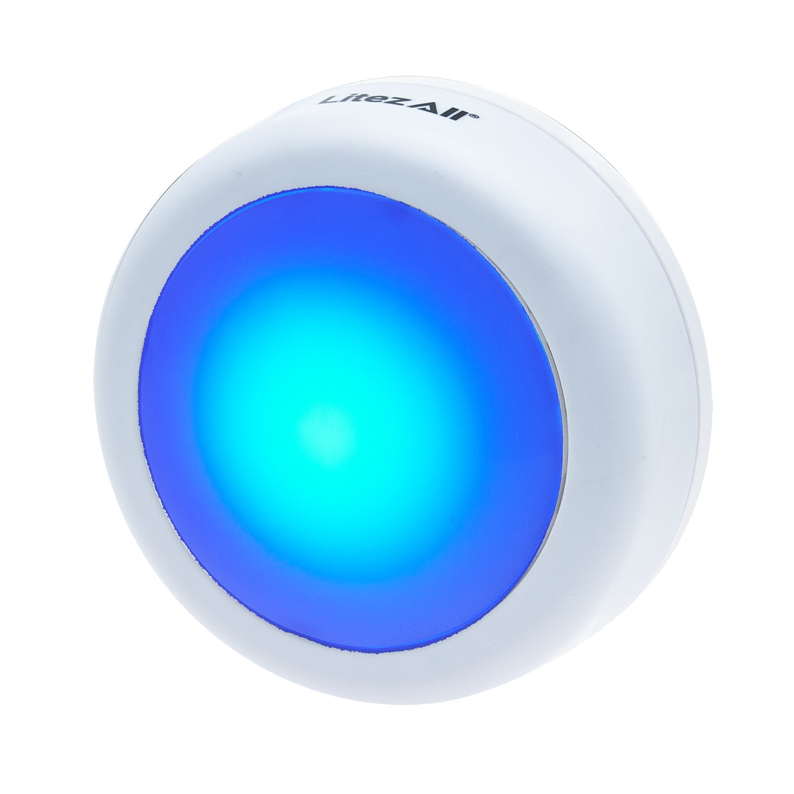 LitezAll® Remote Control RGB Puck Lights 3 Pack