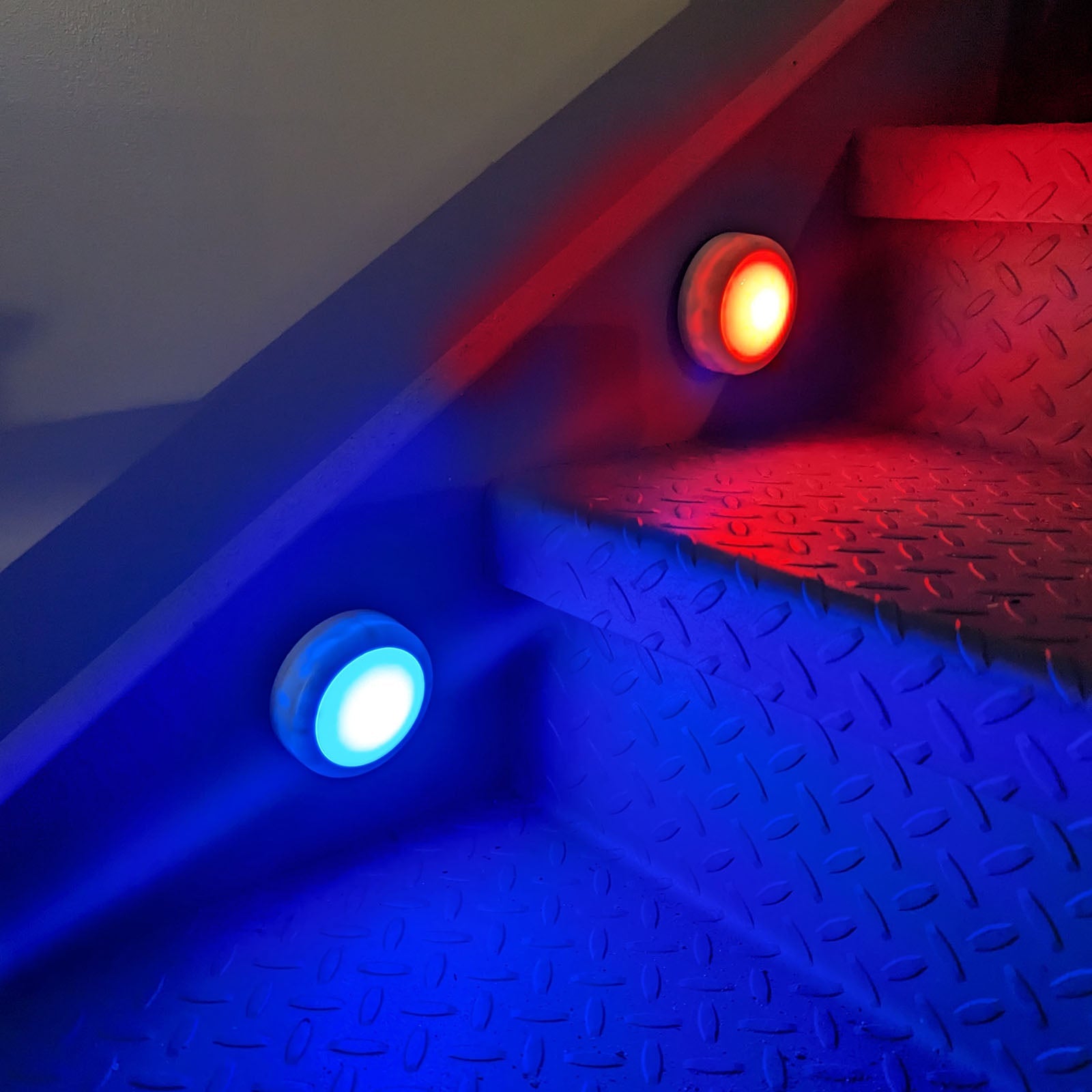 LitezAll Remote Control RGB Puck Lights 3 Pack - LitezAll - Home Accents - 4