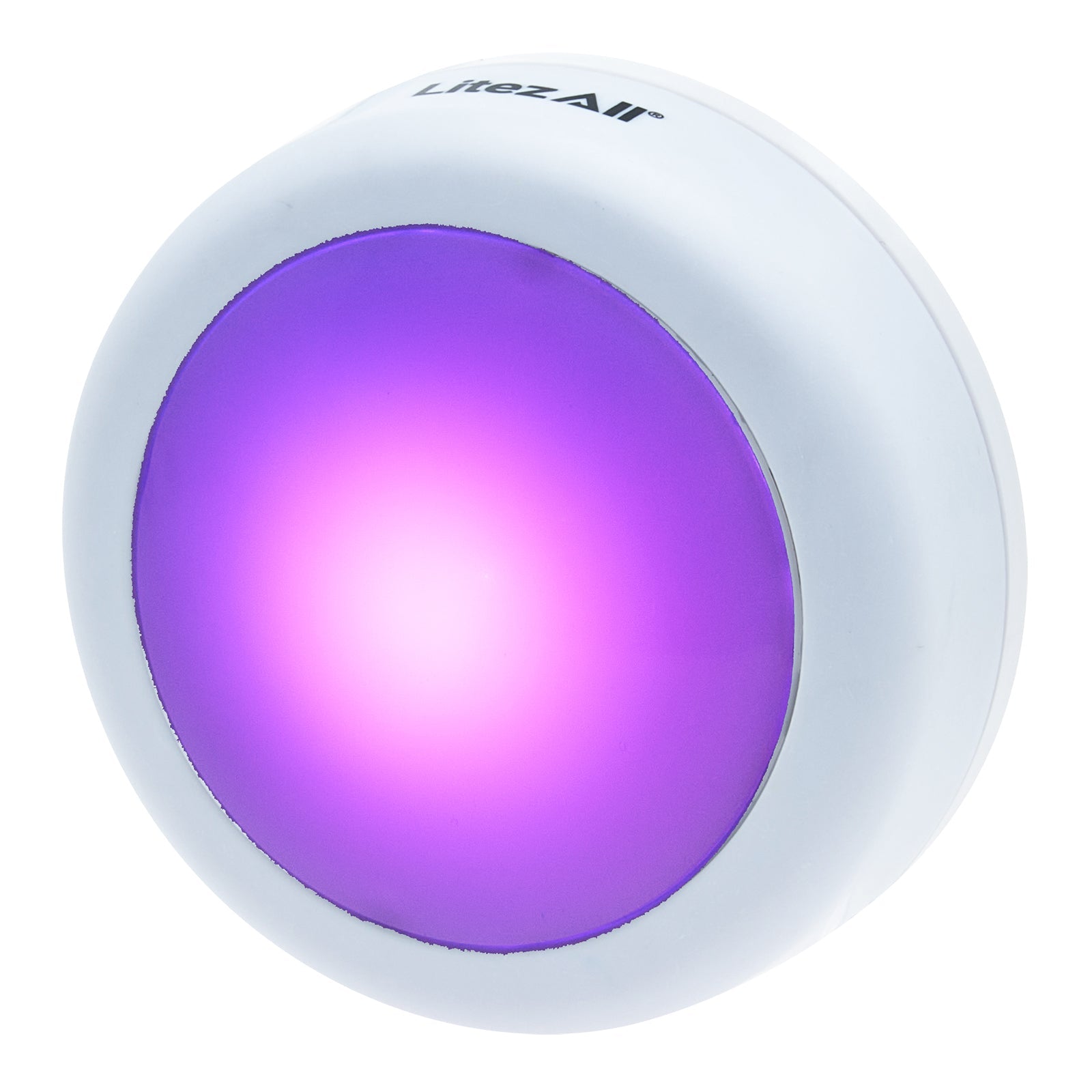 LitezAll® Remote Control RGB Puck Lights 3 Pack