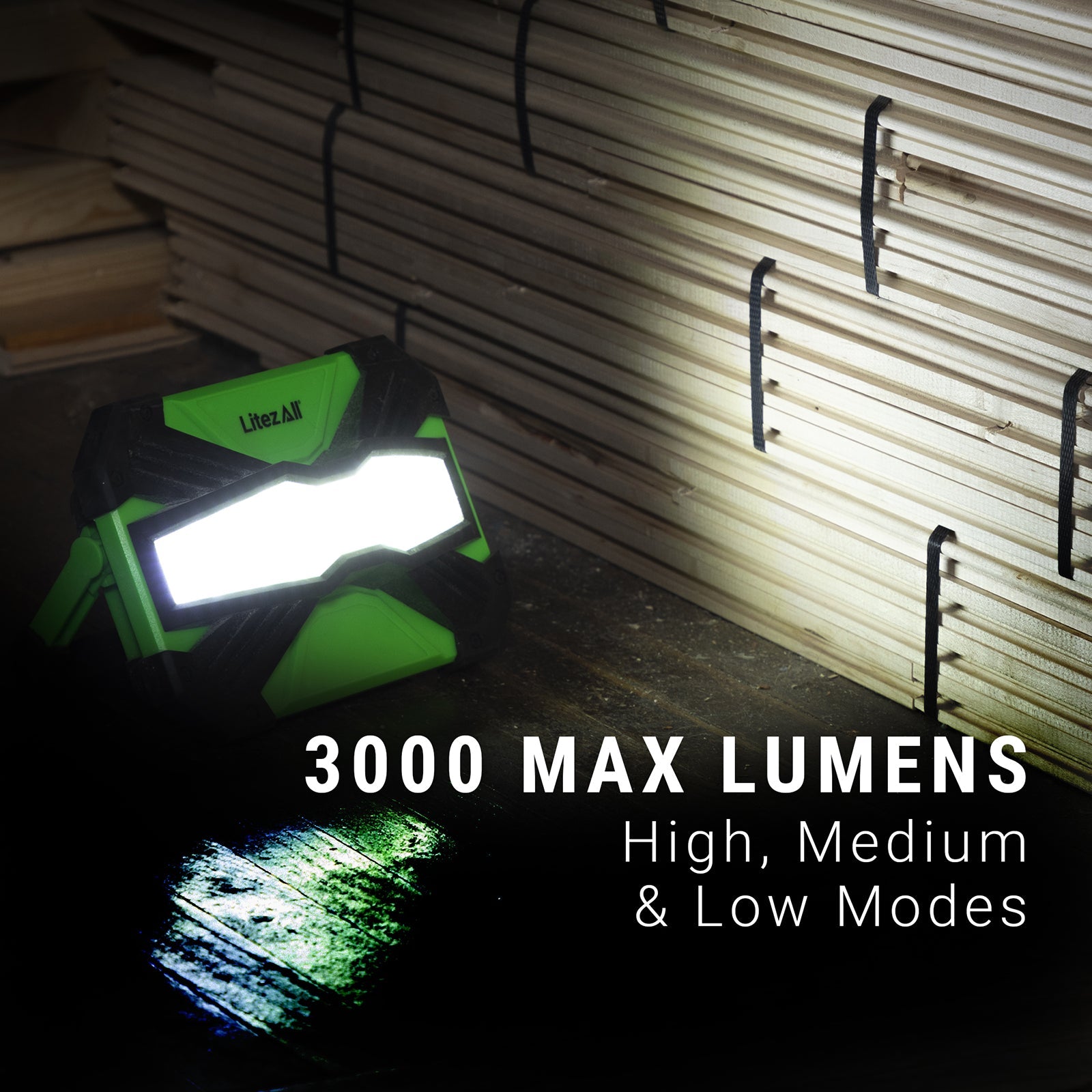LitezAll® Rechargeable 3000 Lumen Briteband® Wide Beam Work Light - LitezAll - Work Lights - 7