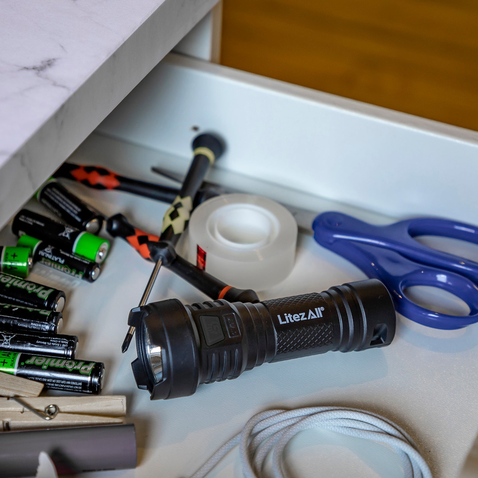 LitezAll® Rechargeable 120 Lumen Flashlight