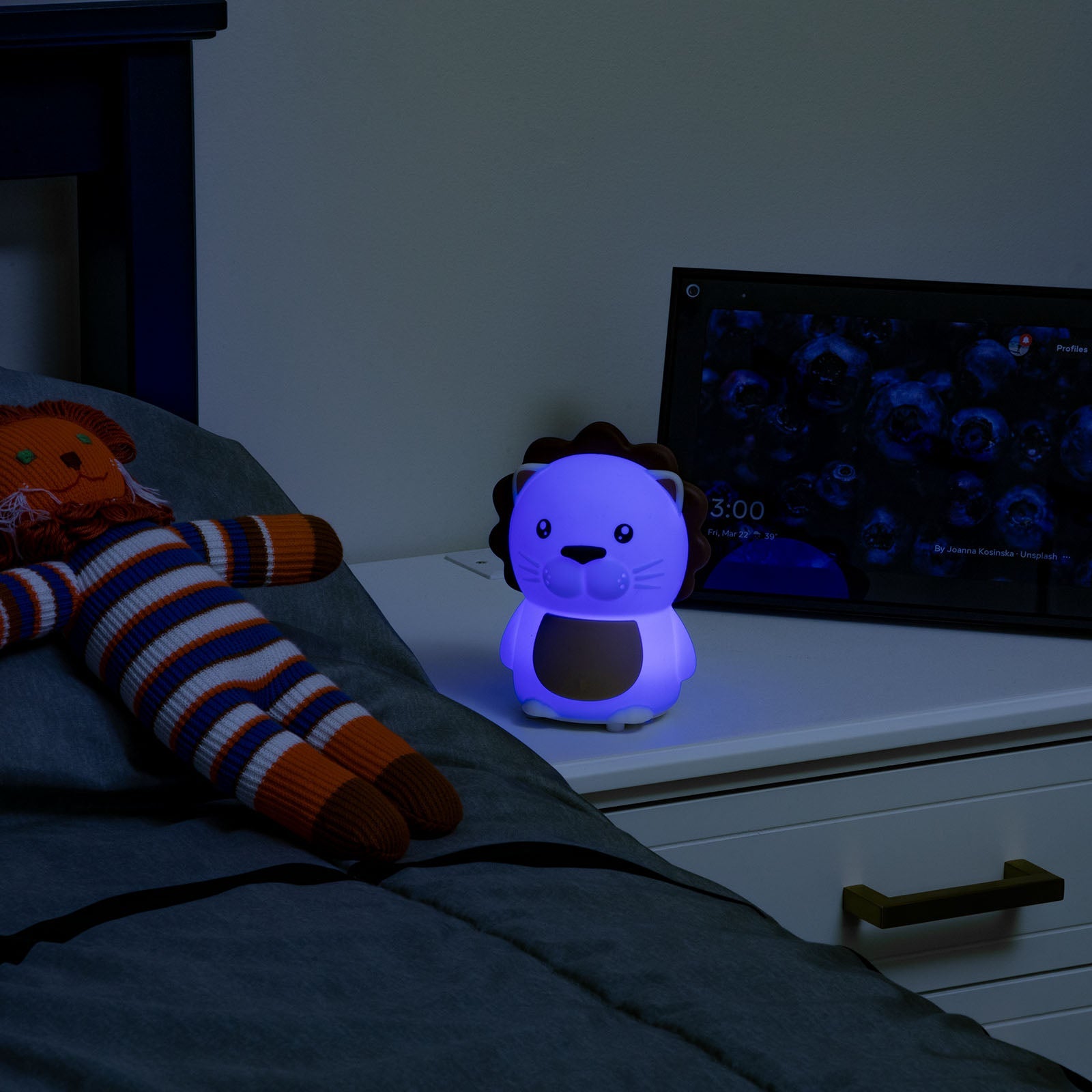 LitezAll® Lion Squishable Color Changing Silicone Lantern