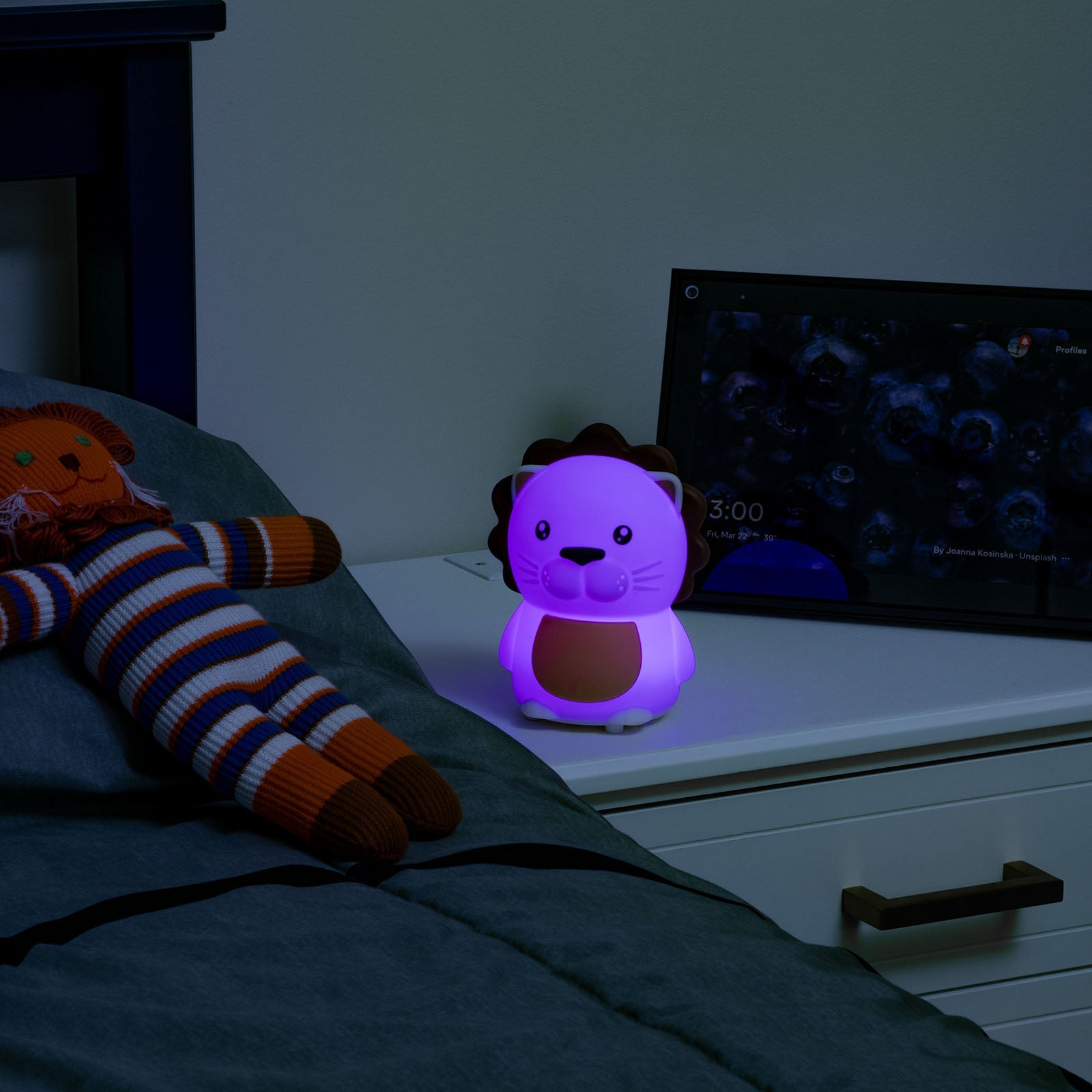 LitezAll® Lion Squishable Color Changing Silicone Lantern
