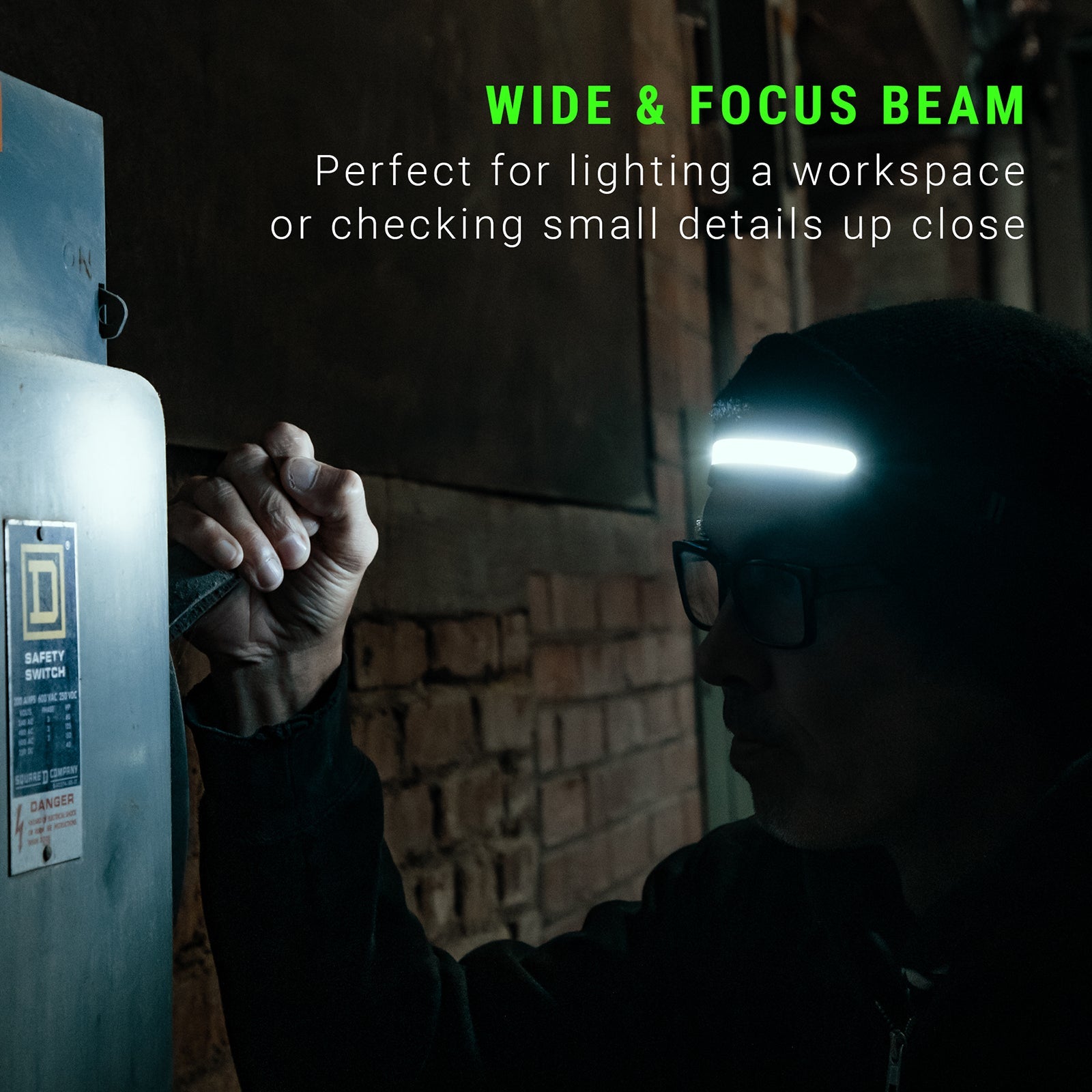 LitezAll® Briteband® Low Profile Silicone Headlamp with Inspection Light - LitezAll - Headlamps - 6