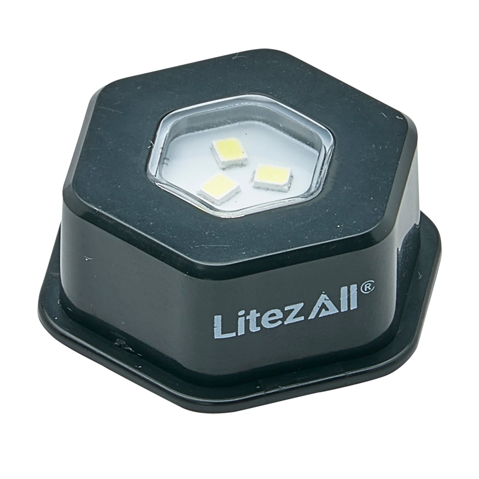 LitezAll® Battery Powered Hexagon Puck Lights 4 Pack