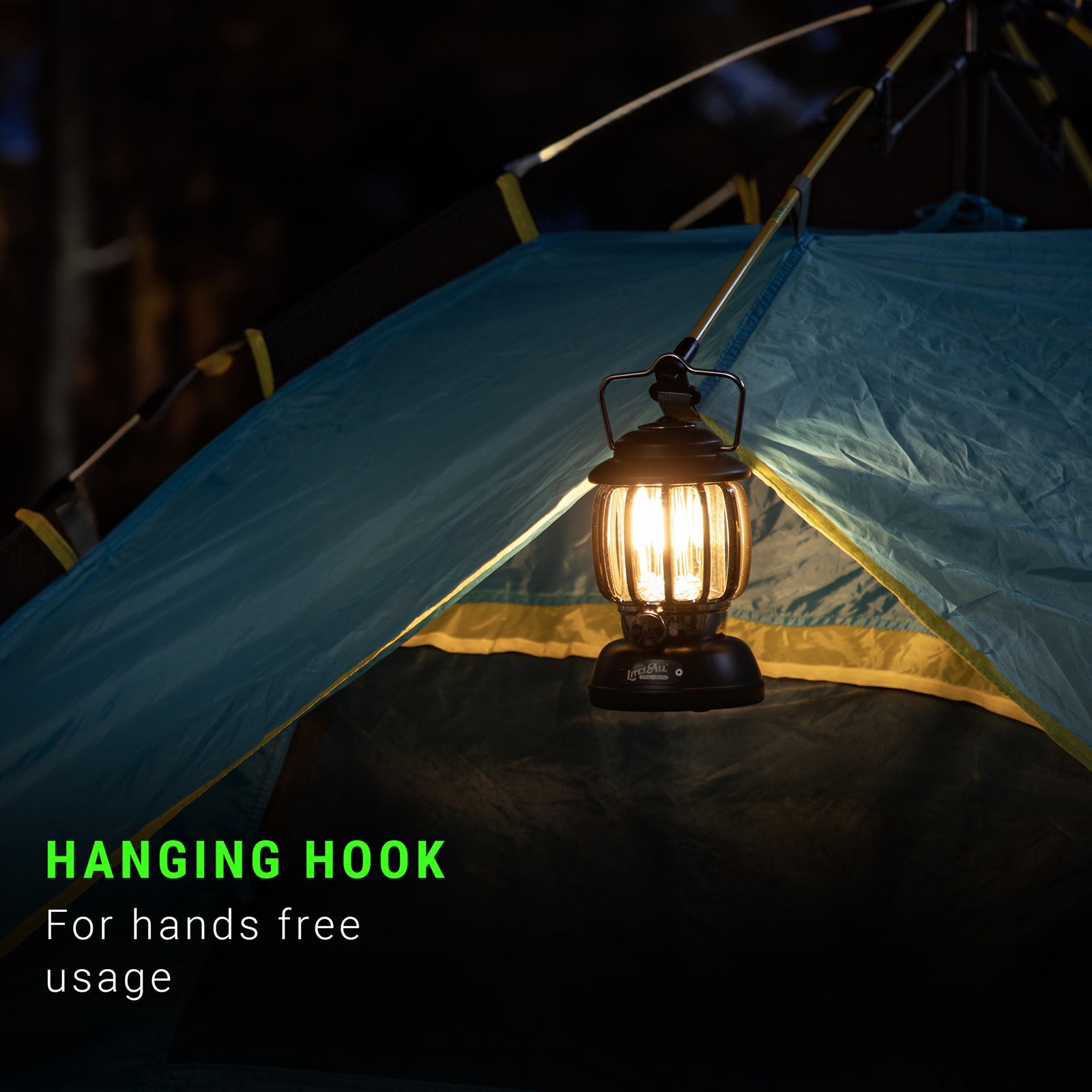 LitezAll® OLE '92® Rechargeable and Battery Powered Camping Lantern with Dimmer - LitezAll - Lanterns - 5