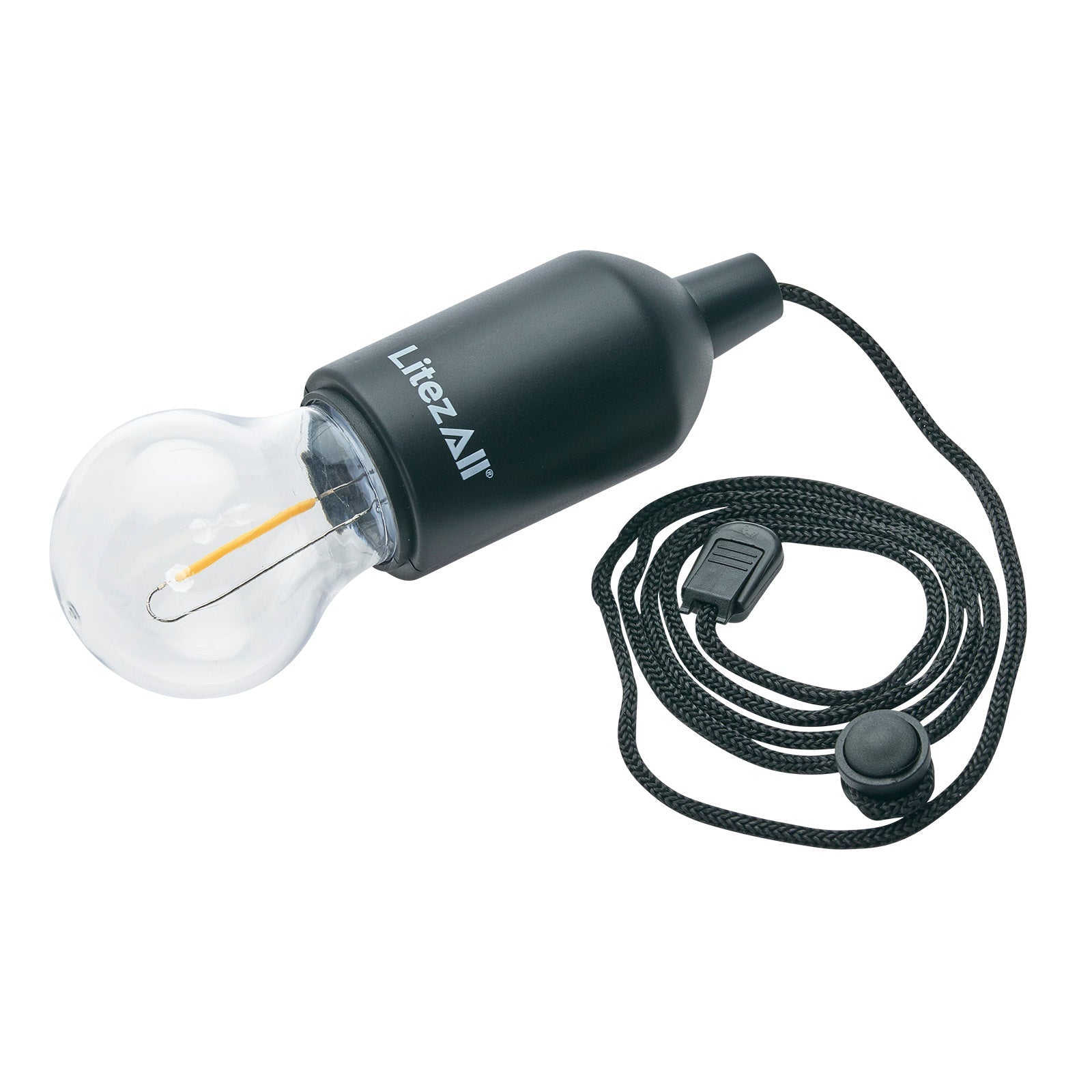 LitezAll® Pull String Warm White Battery Powered Bulb 3 Pack