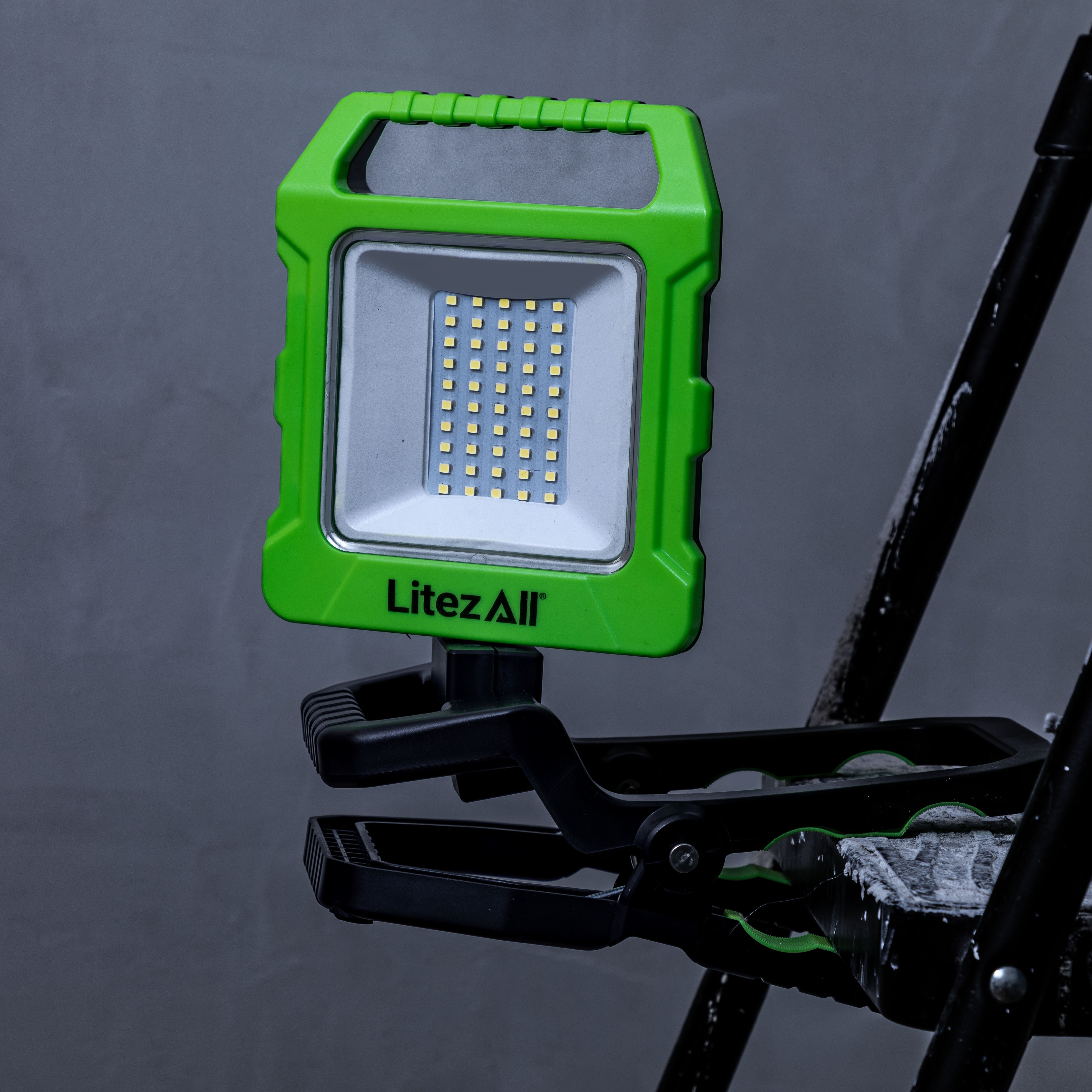 LitezAll® Rechargeable 4000 Lumen Work Light with Clamp
