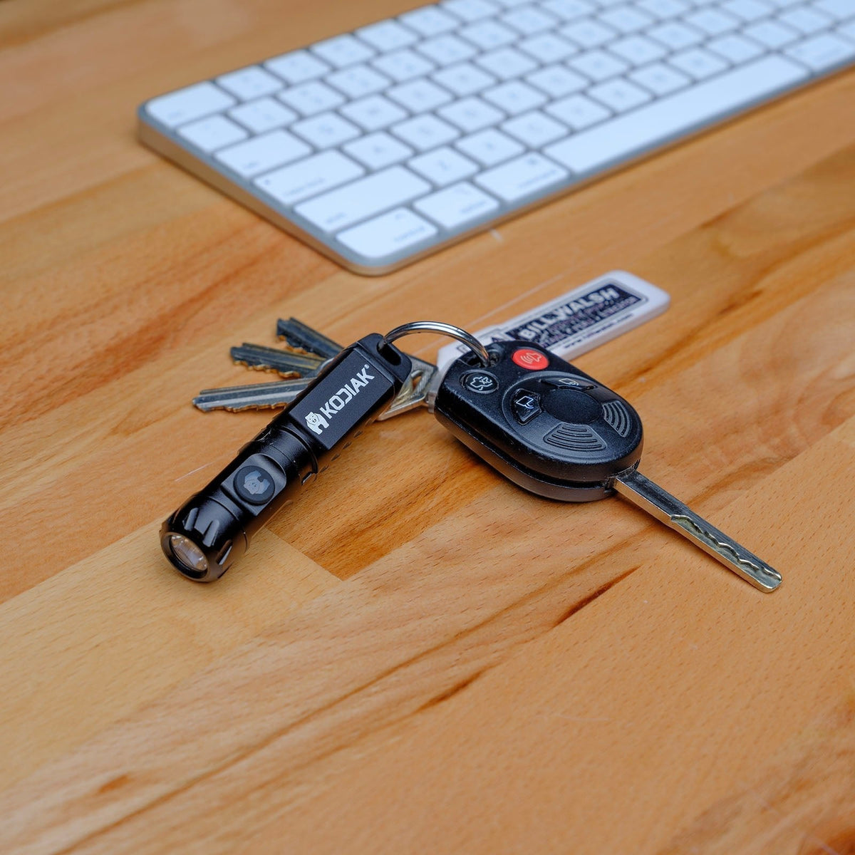 Kodiak® 200 Lumen Keylite Rechargeable Keychain Torch with Clip