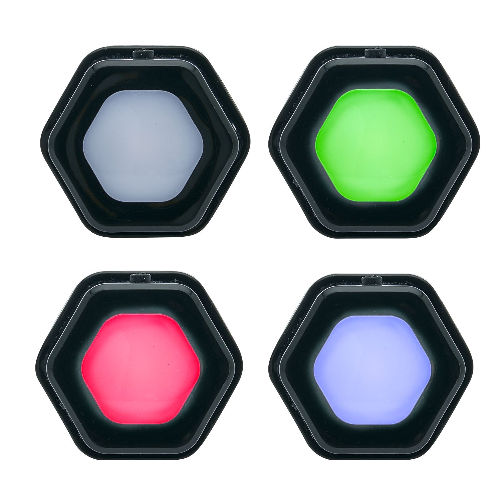 Illumibrite® Color Changing Hexagon Puck Light 4 Pack