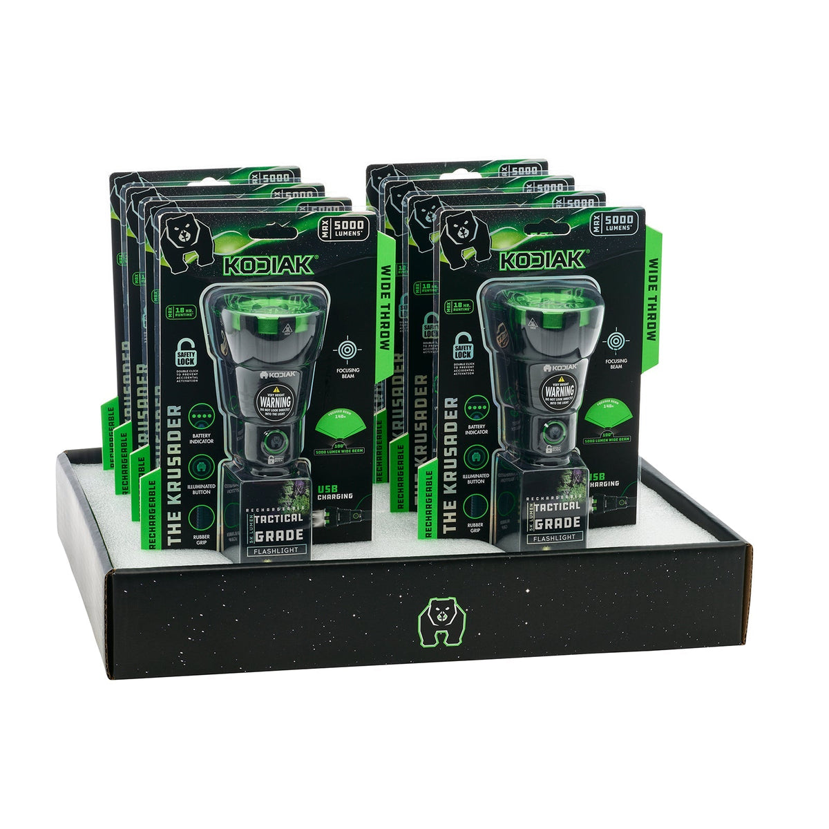Kodiak® 5,000 Lumen Krusader Rechargeable Tactical Torch
