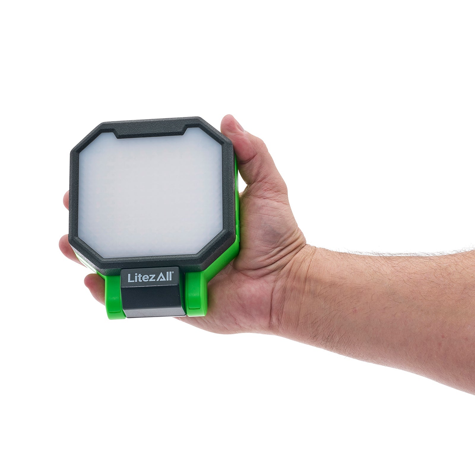 LitezAll® Rechargeable 2000 Lumen Folding Work Light with Power Bank