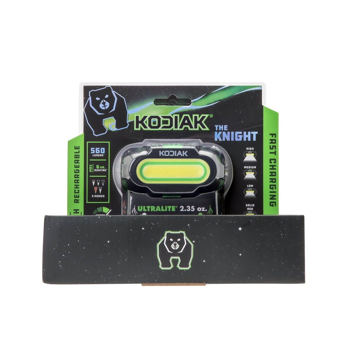 Kodiak® Knight Rechargeable 560 Lumen 5 Mode Headlamp