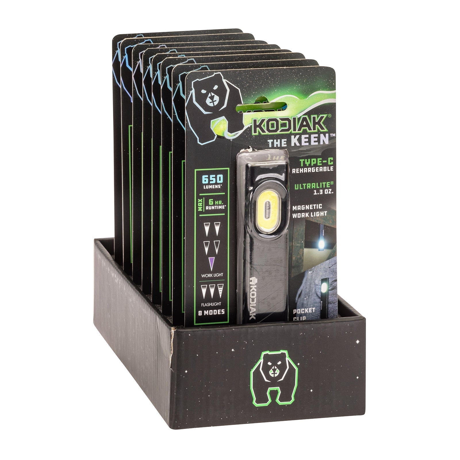 Kodiak® Keen Rechargeable 8 Mode Pocket Work Light and Flashlight